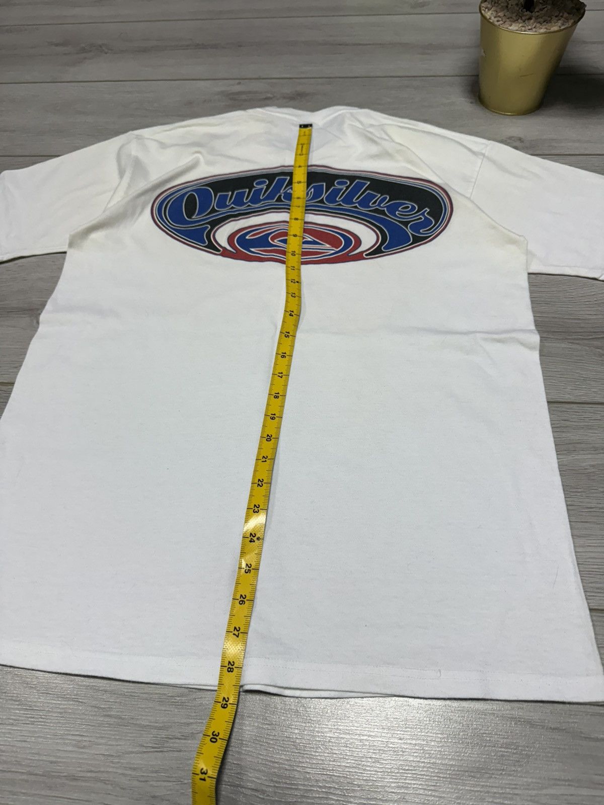 Quiksilver Quilsilver USA surf vintage big logo print tee shirt Quick Size US L / EU 52-54 / 3 - 8 Thumbnail