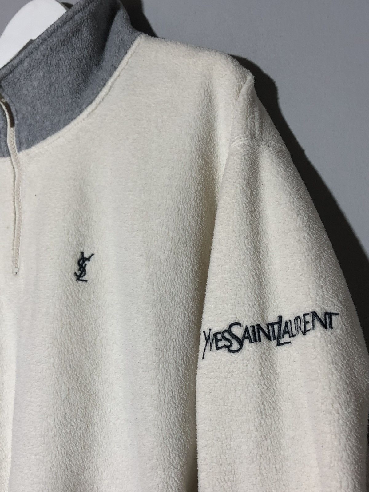 Yves Saint Laurent Vintage Yves Saint Laurent YSL Fleece Jacket Half Zip Size US M / EU 48-50 / 2 - 3 Thumbnail