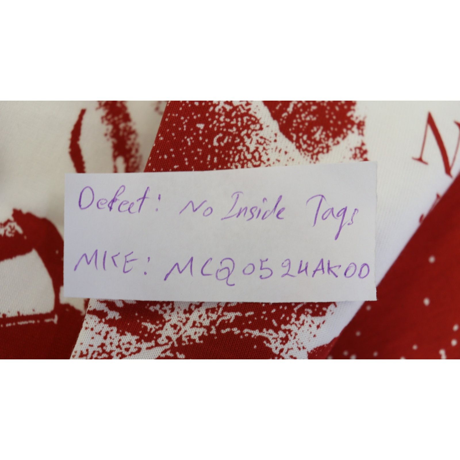 Alexander McQueen o1rshd1 ***Defective / T-Shirt in White/Red Size US S / EU 44-46 / 1 - 14 Thumbnail