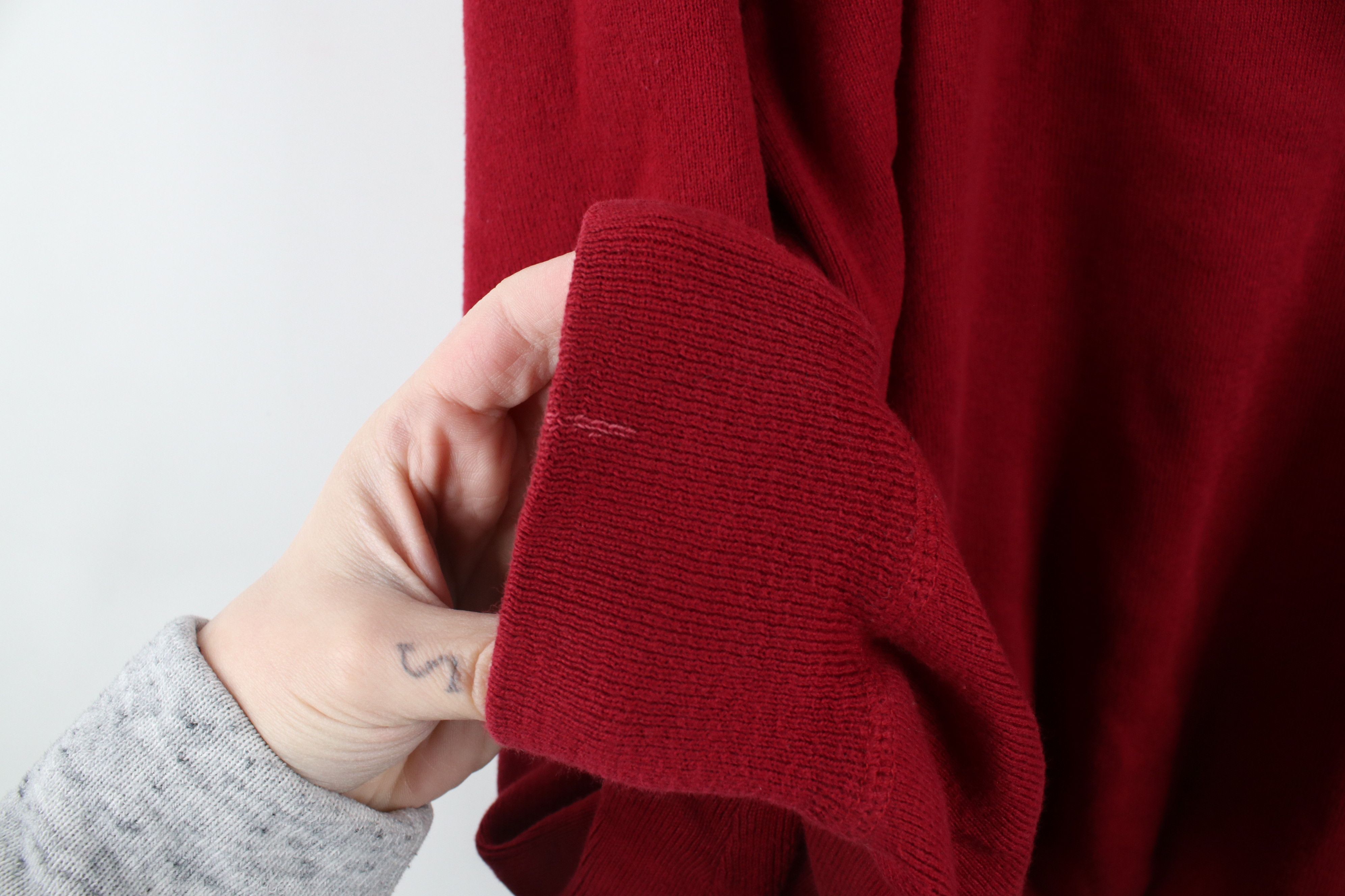 Ralph Lauren × Vintage Vintage 90s Ralph Lauren Ribbed Knit Crewneck Sweater Red Size US XXL / EU 58 / 5 - 6 Thumbnail
