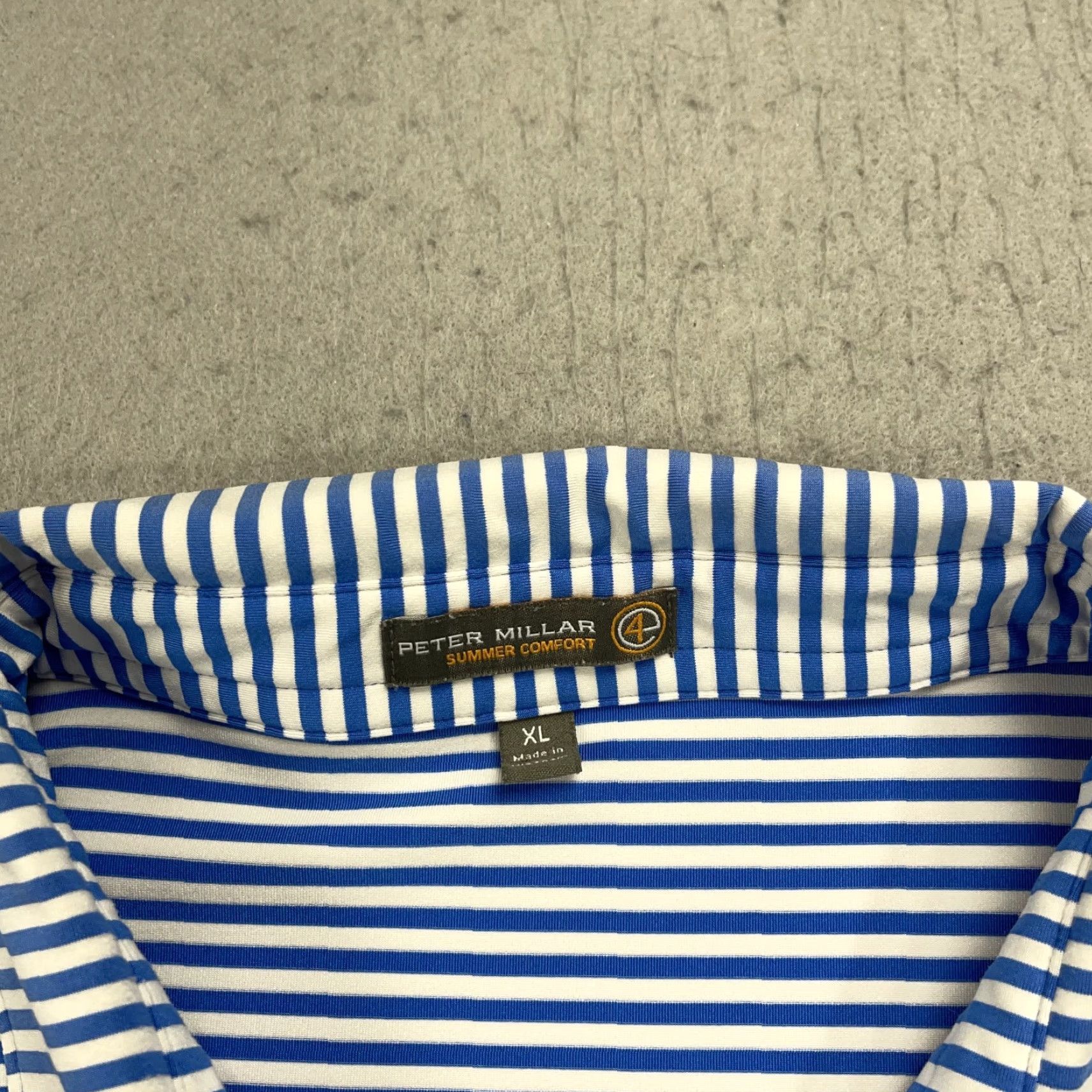 Peter Millar Peter Millar Interlachen Polo Shirt Mens XL Blue Purple Summer Comfort Golf Shirt Polo Mens XL Blue Purple Size US XL / EU 56 / 4 - 4 Thumbnail