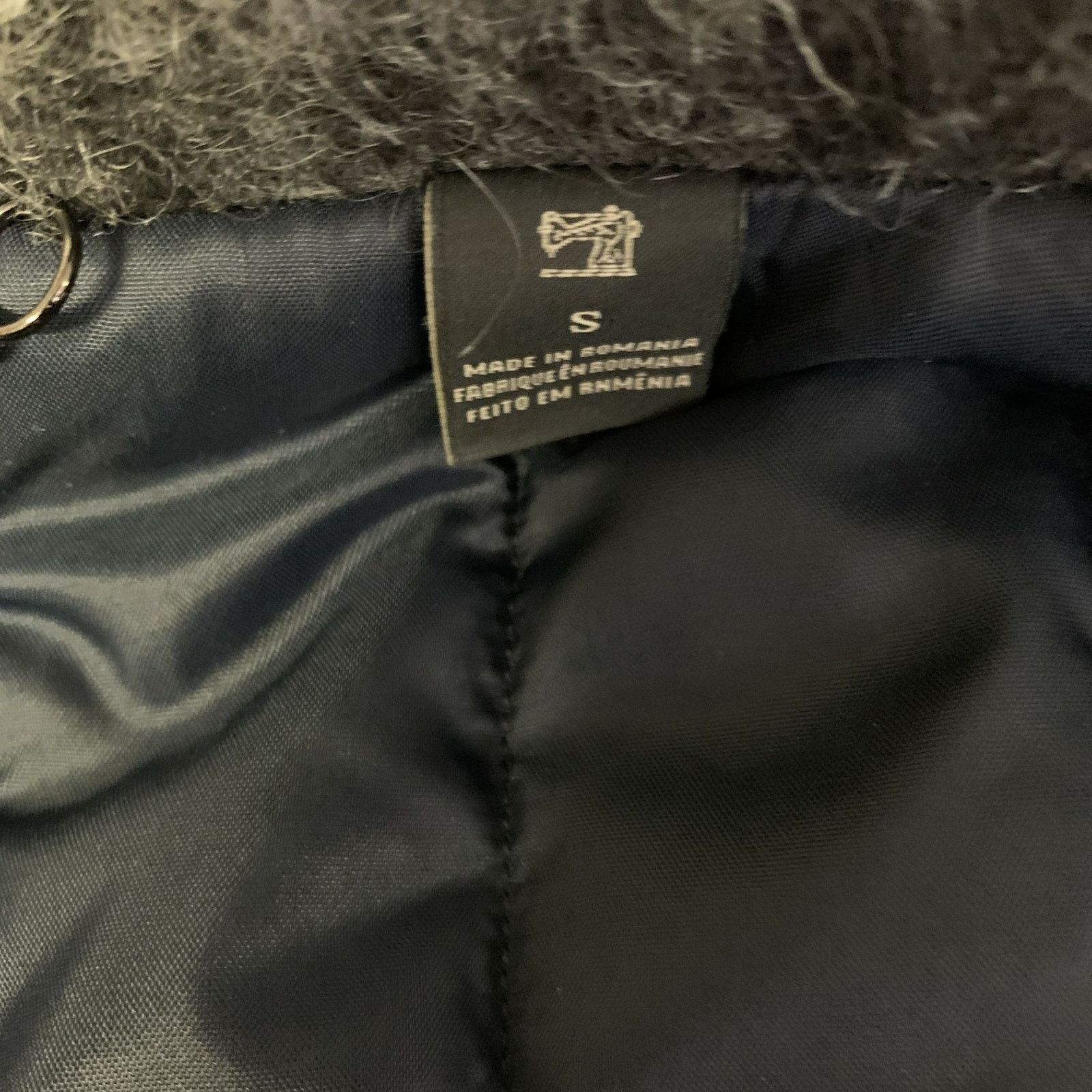 Scotch & Soda SCOTCH & SODA Grey Black Gingham Wool Blend Overcoat Size S Size US S / EU 44-46 / 1 - 6 Thumbnail
