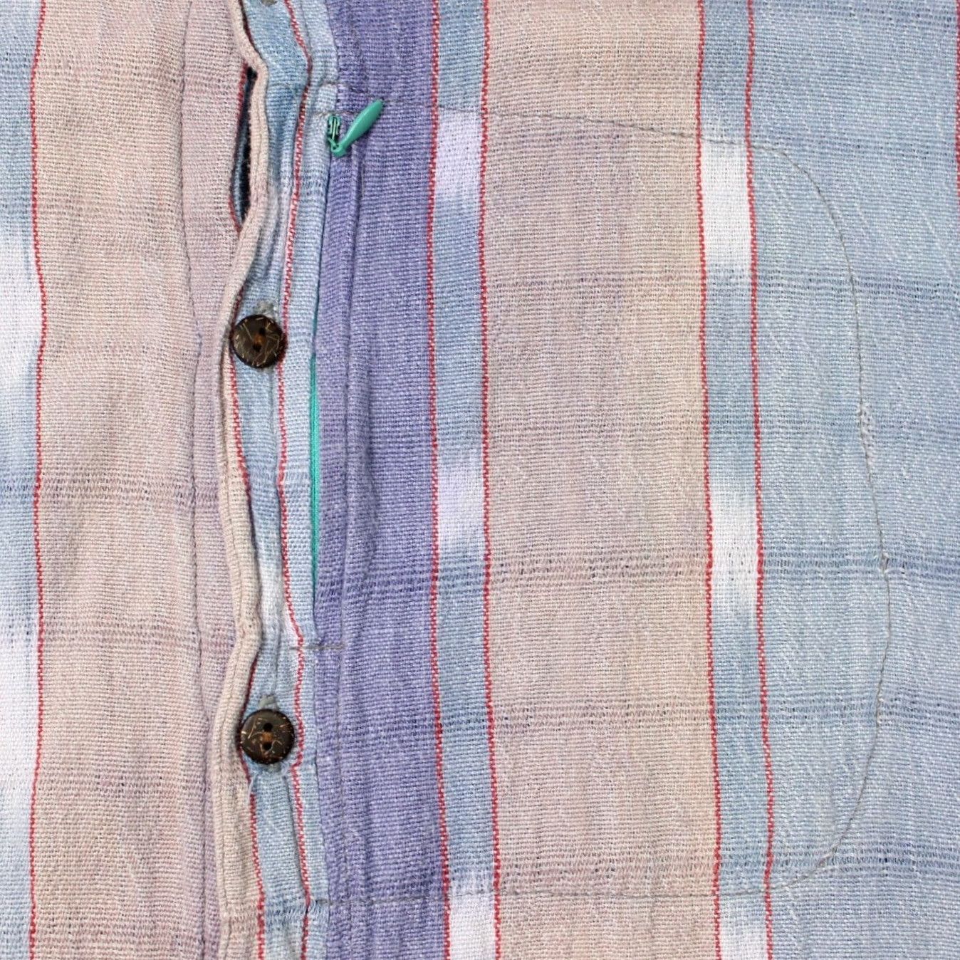 Vintage Freak n Chic Shirt Mens 2XL 2XL Blue/Purple/Beige 100% Woven Cotton Long Sleeve Striped Button-Up Casual Formal Workwear 90s Mens Size US XXL / EU 58 / 5 - 4 Thumbnail