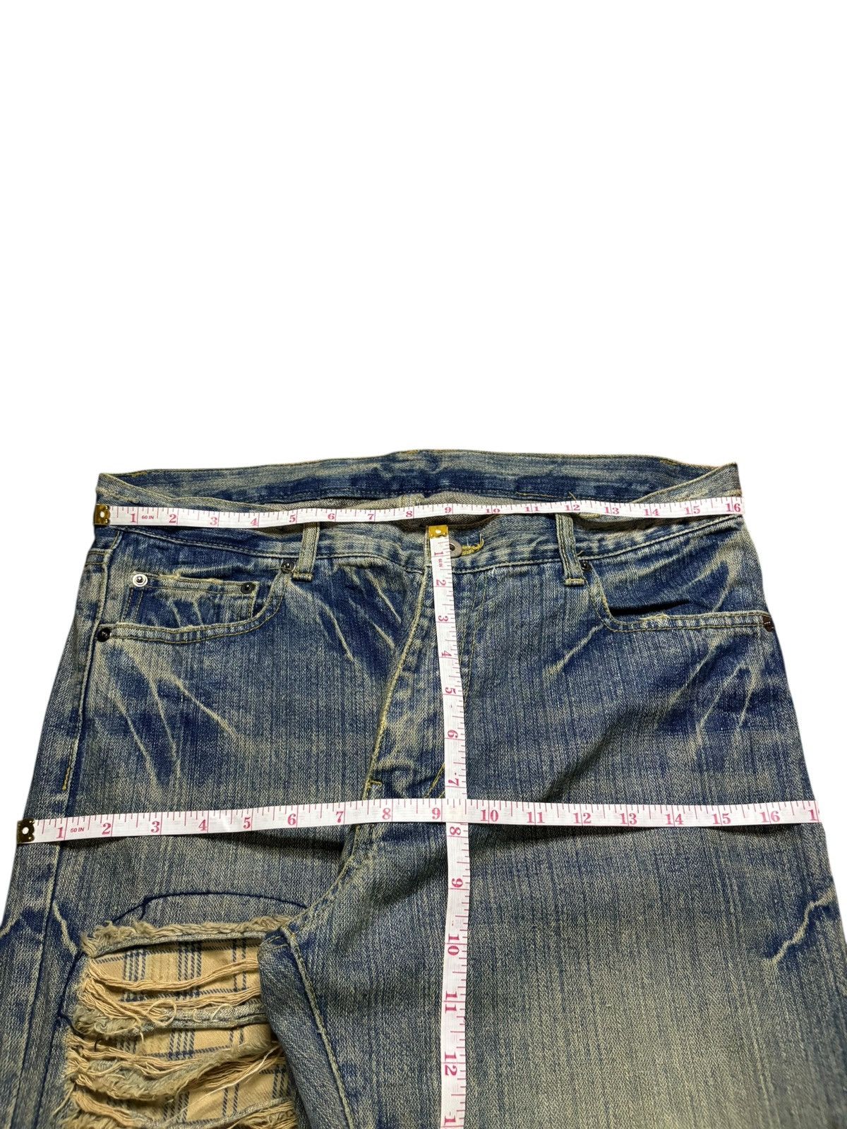 Japanese Brand Vintage Japanese Brand Rusty Distressed Loose Jeans Size US 33 - 12 Thumbnail
