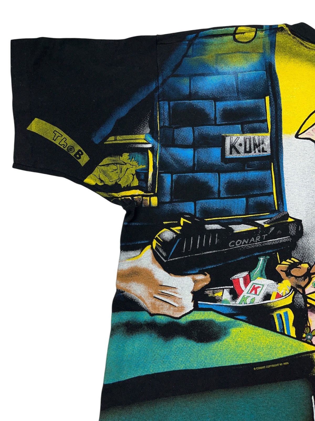 Rap Tees Vintage 1993 Conart All Over Print T-shirt Hip Hop Rap Tee Size US XL / EU 56 / 4 - 15 Thumbnail