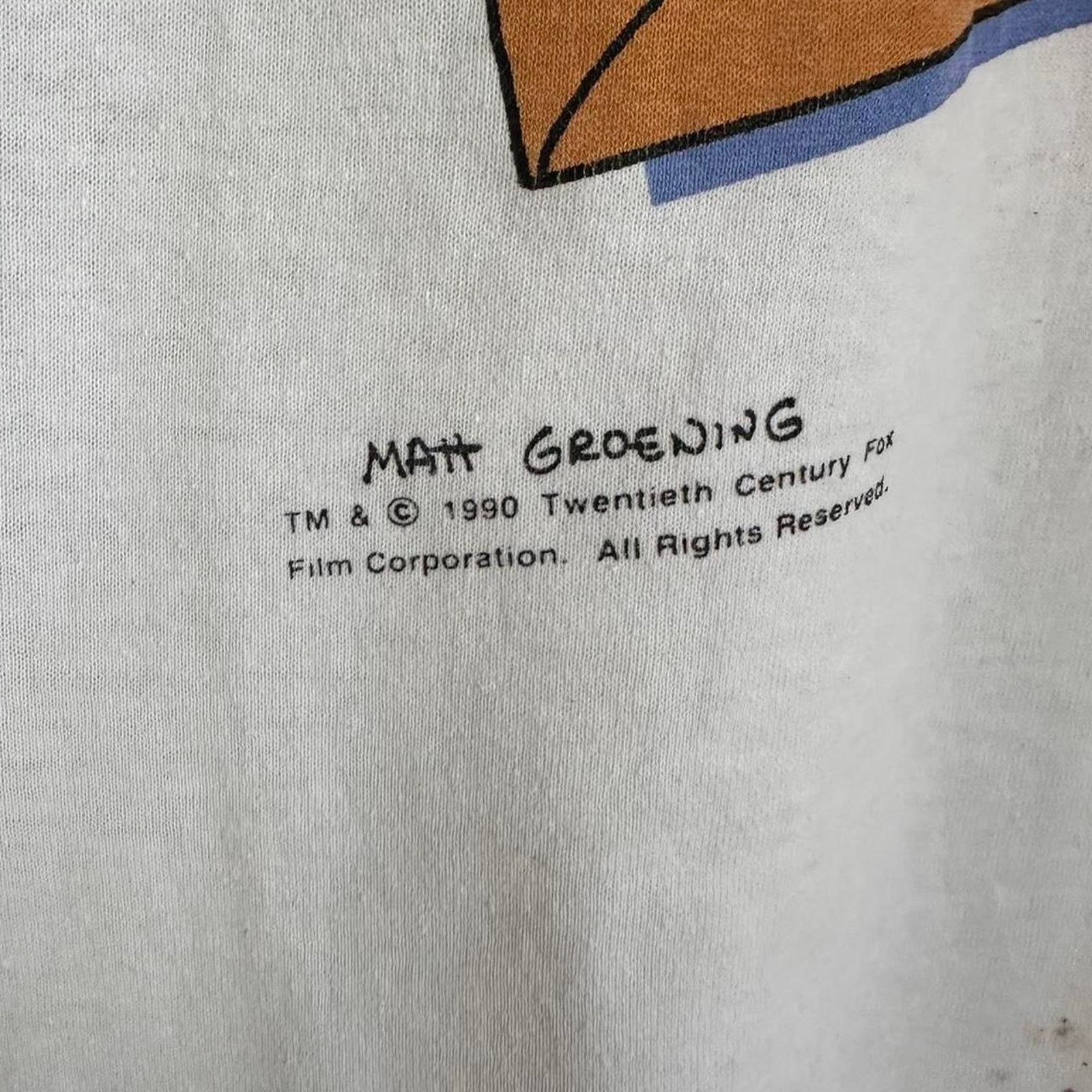 Cartoon Network × Vintage Vintage 1990 The Simpsons Cartoon Shirt Size US XL / EU 56 / 4 - 4 Thumbnail