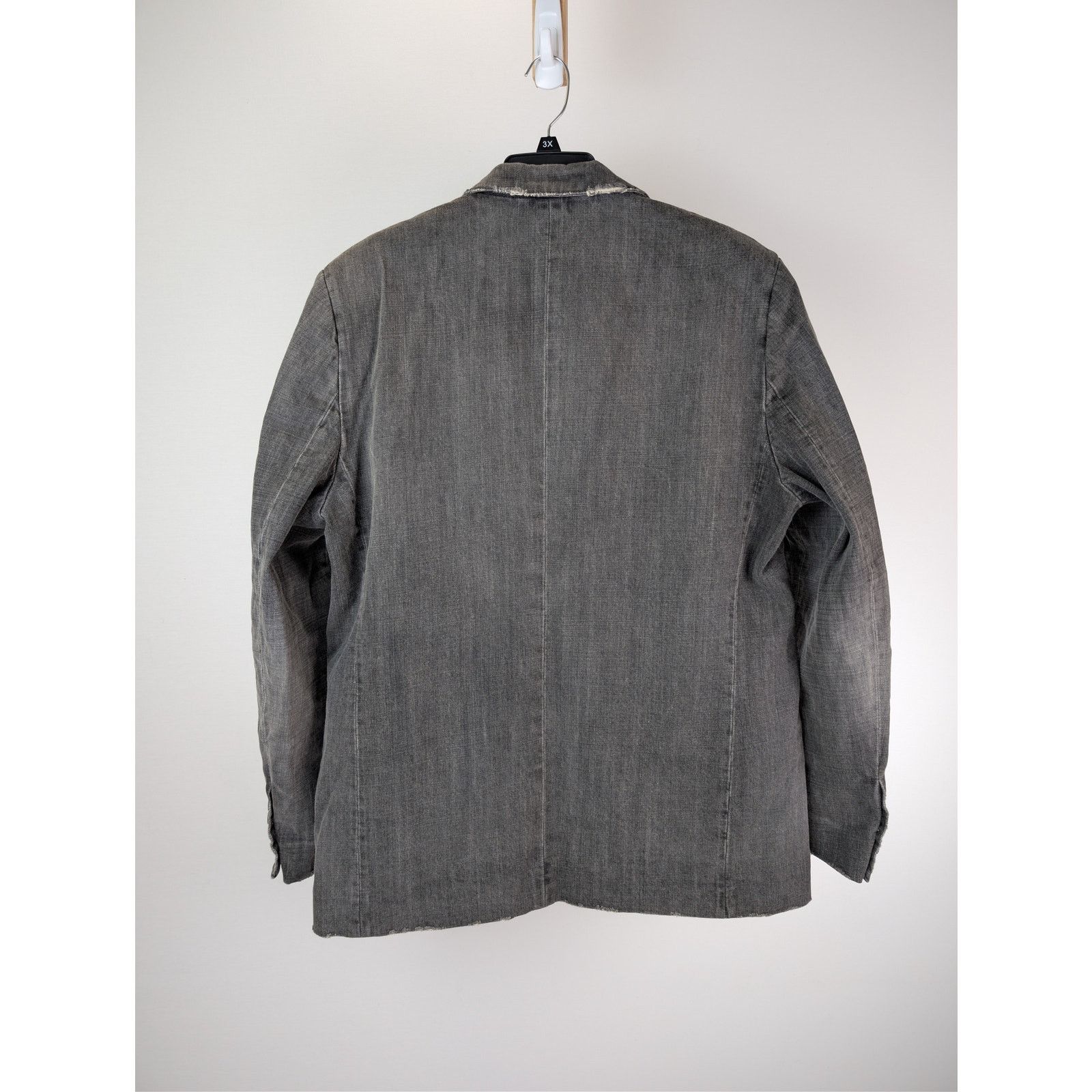 Balenciaga o1rshd1 Japanese Ring Black Denim Washed Jacket Wash Black Size US S / EU 44-46 / 1 - 11 Thumbnail