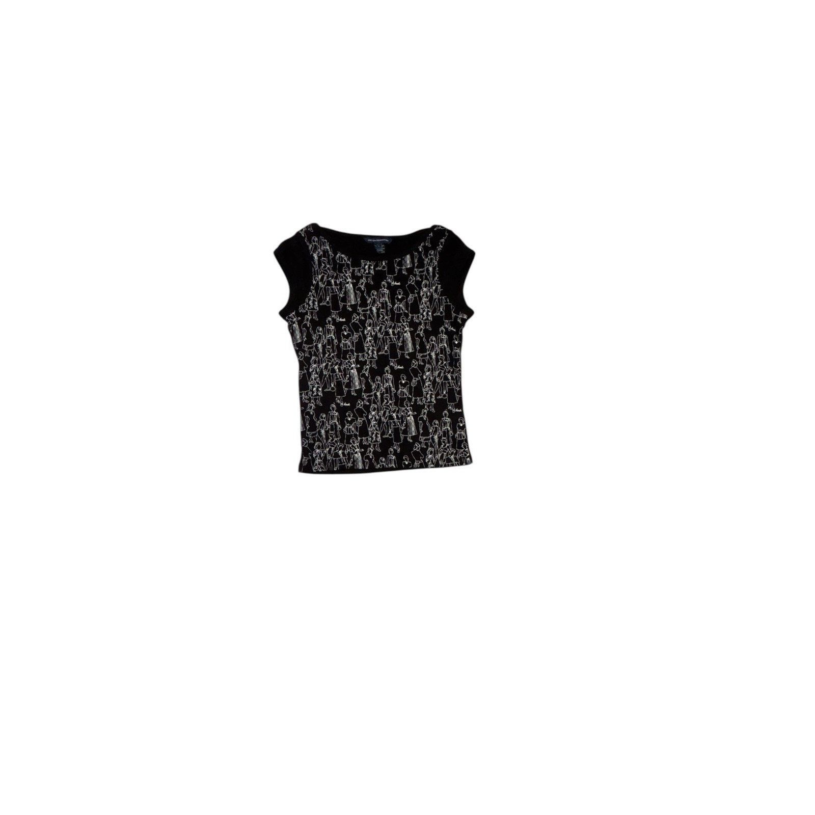French Connection French Connection Black & White Abstract People Size L / US 10 / IT 46 - 4 Thumbnail