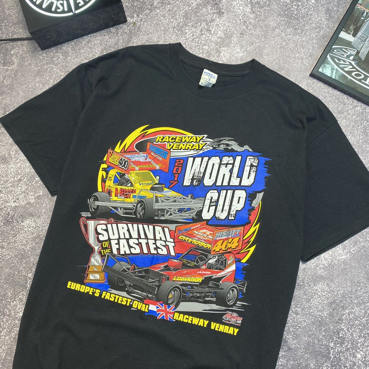 NASCAR Vintage Survived Racing World Championship 2017 nascar tee Size US XL / EU 56 / 4 - 2 Thumbnail