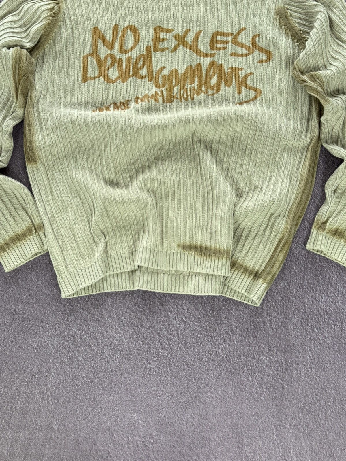 Japanese Brand Y2K Japan Vibe Ribbed Knit Streetwear Sweater Size US M / EU 48-50 / 2 - 3 Thumbnail