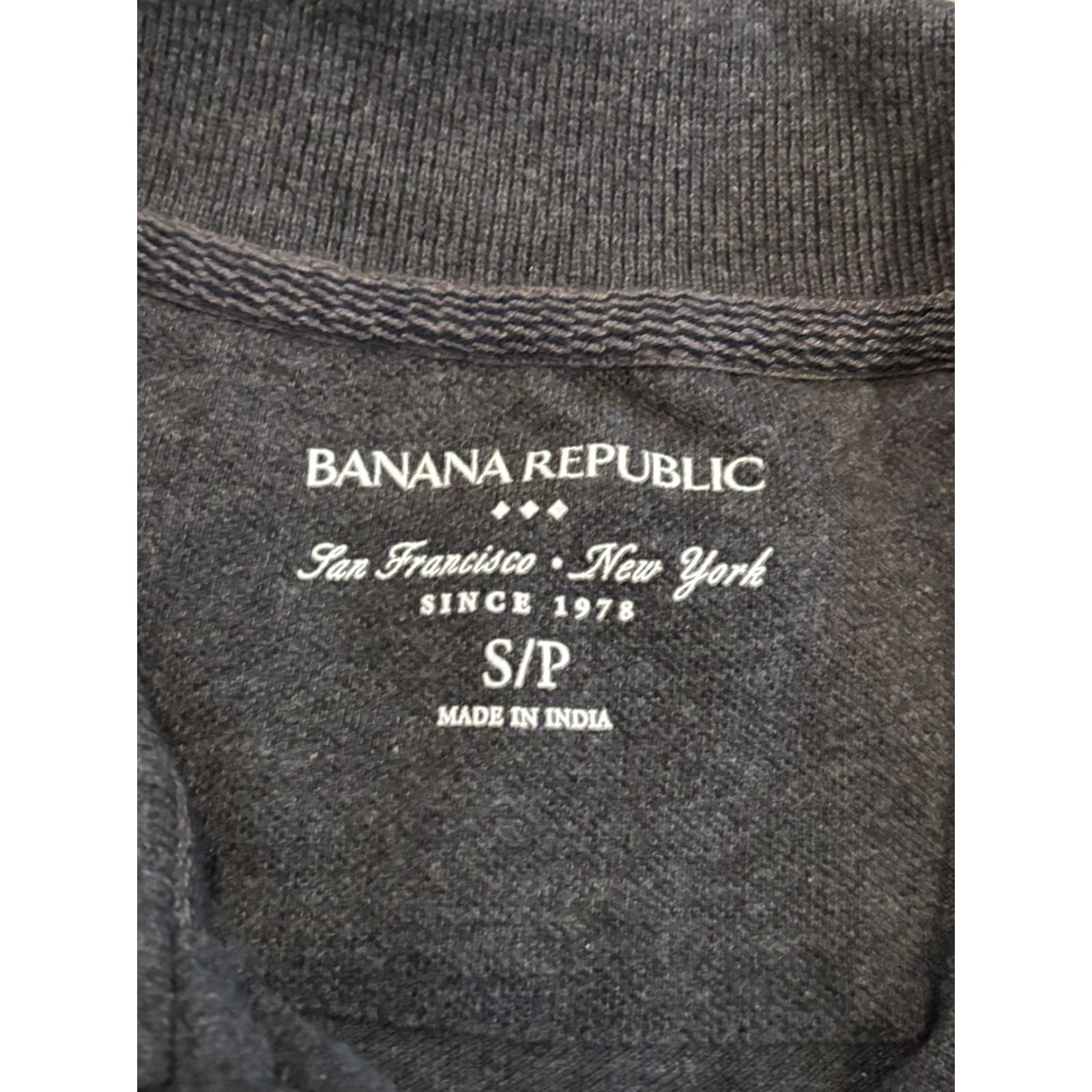 Banana Republic Banana Republic Polo Shirt Mens Small Gray Elephant Short Sleeve Preppy Golf Size US S / EU 44-46 / 1 - 2 Thumbnail