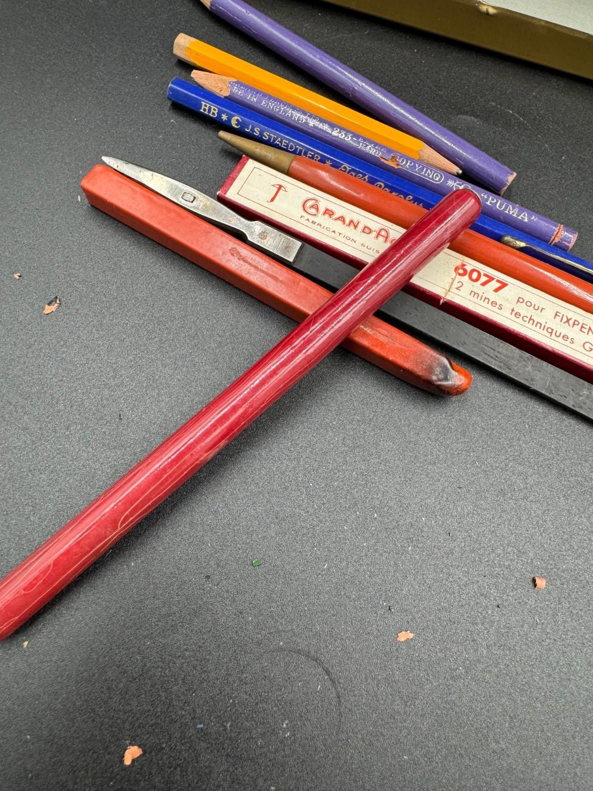 Other Vintage Caran d'Ache Fixpencil Staedtler Mars Tin Lot Drafti Size ONE SIZE - 6 Thumbnail