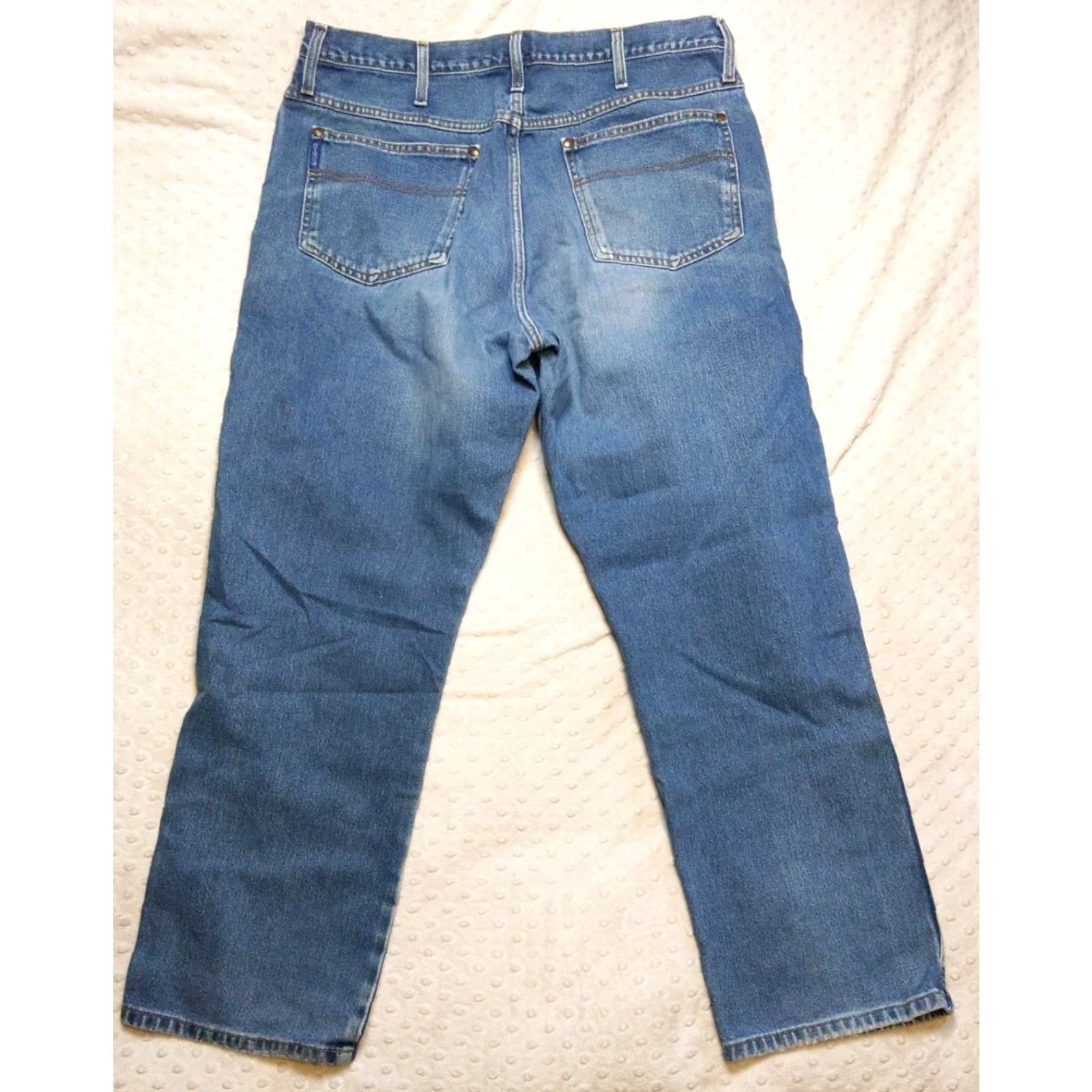 Vintage Cinch Rocky Mtn Jeans Western Blue Regular 38X30 Denim 5-Pocket Jeans Men's Size 38 Medium Wash Jeans Size US 38 / EU 54 - 6 Thumbnail