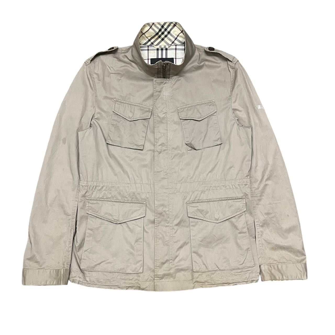 Burberry Vintage Burberry Black Label Nova Check Military Jacket Size US L / EU 52-54 / 3 - 1 Thumbnail