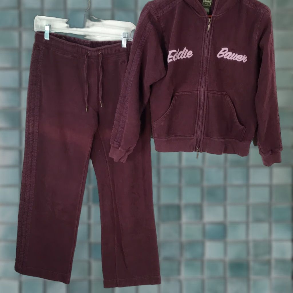 Eddie Bauer Eddie Bauer Outdoor Outfitters Womens Maroon Jacket And Pants Outfits Set Size M Size 32" / US 10 / IT 46 - 1 Thumbnail