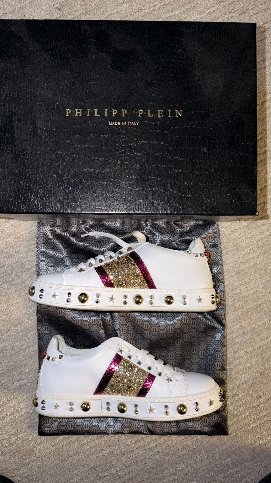 Philipp Plein Philipp Plein Lo-Top Sneakers “Abaza” Size US 7.5 / IT 37.5 - 2 Thumbnail