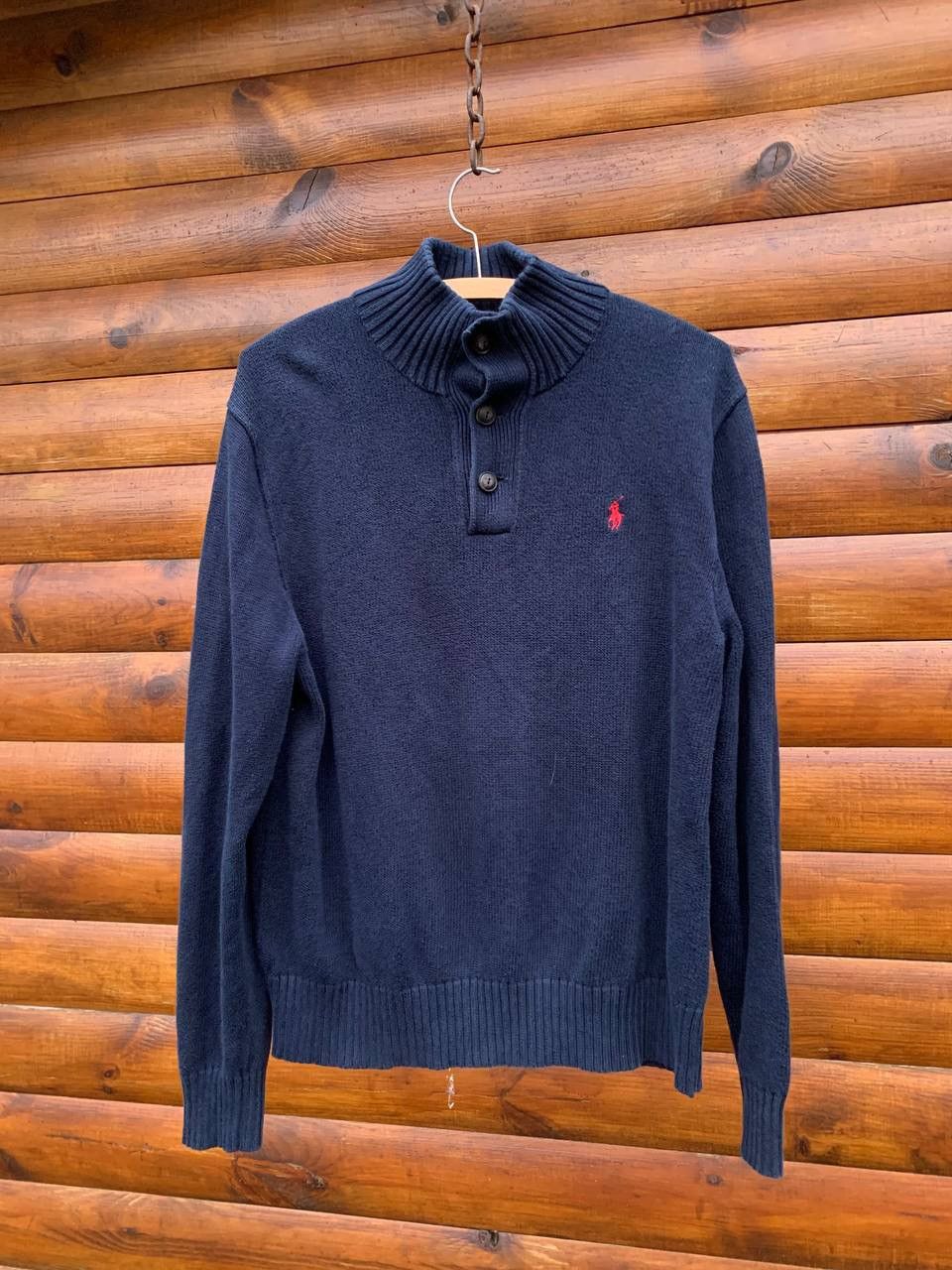 Pre-owned Polo Ralph Lauren T Vintage Knit Sweater In Blue