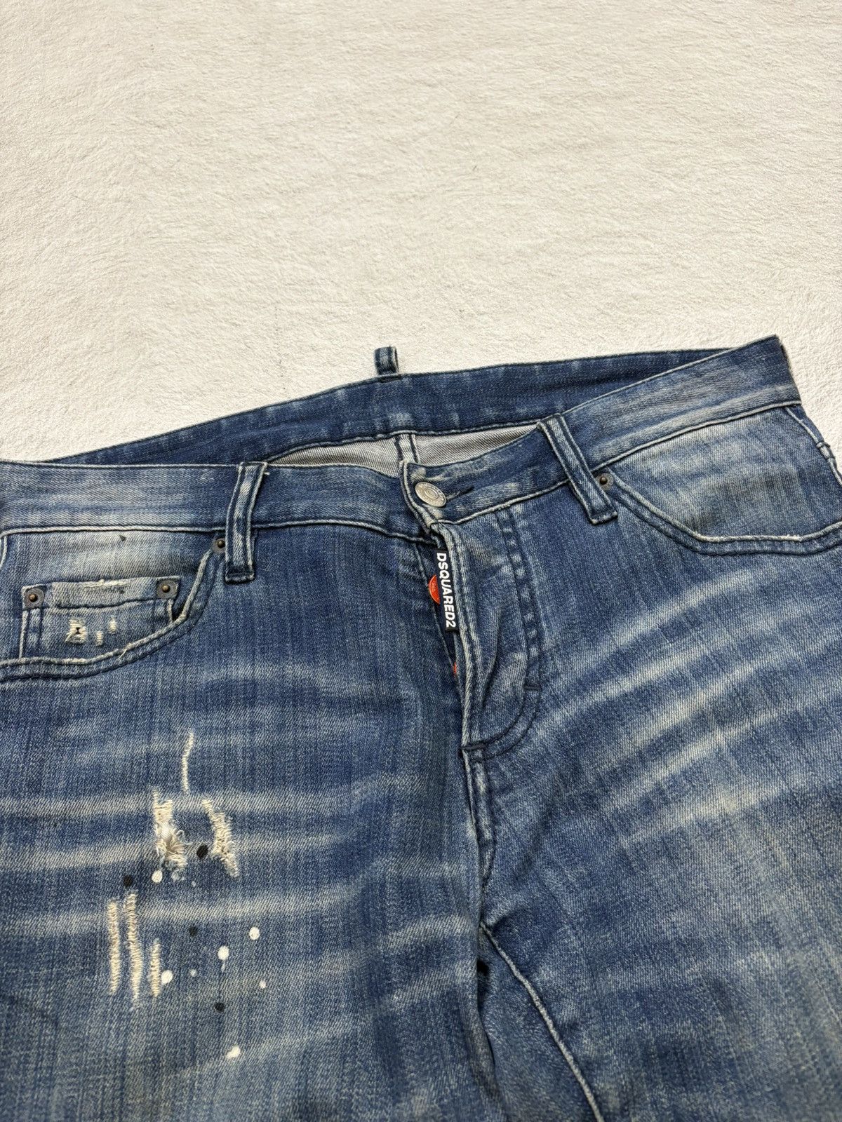 Dsquared2 2000s Dsquared distressed denim pants y2k style Size US 31 - 3 Thumbnail
