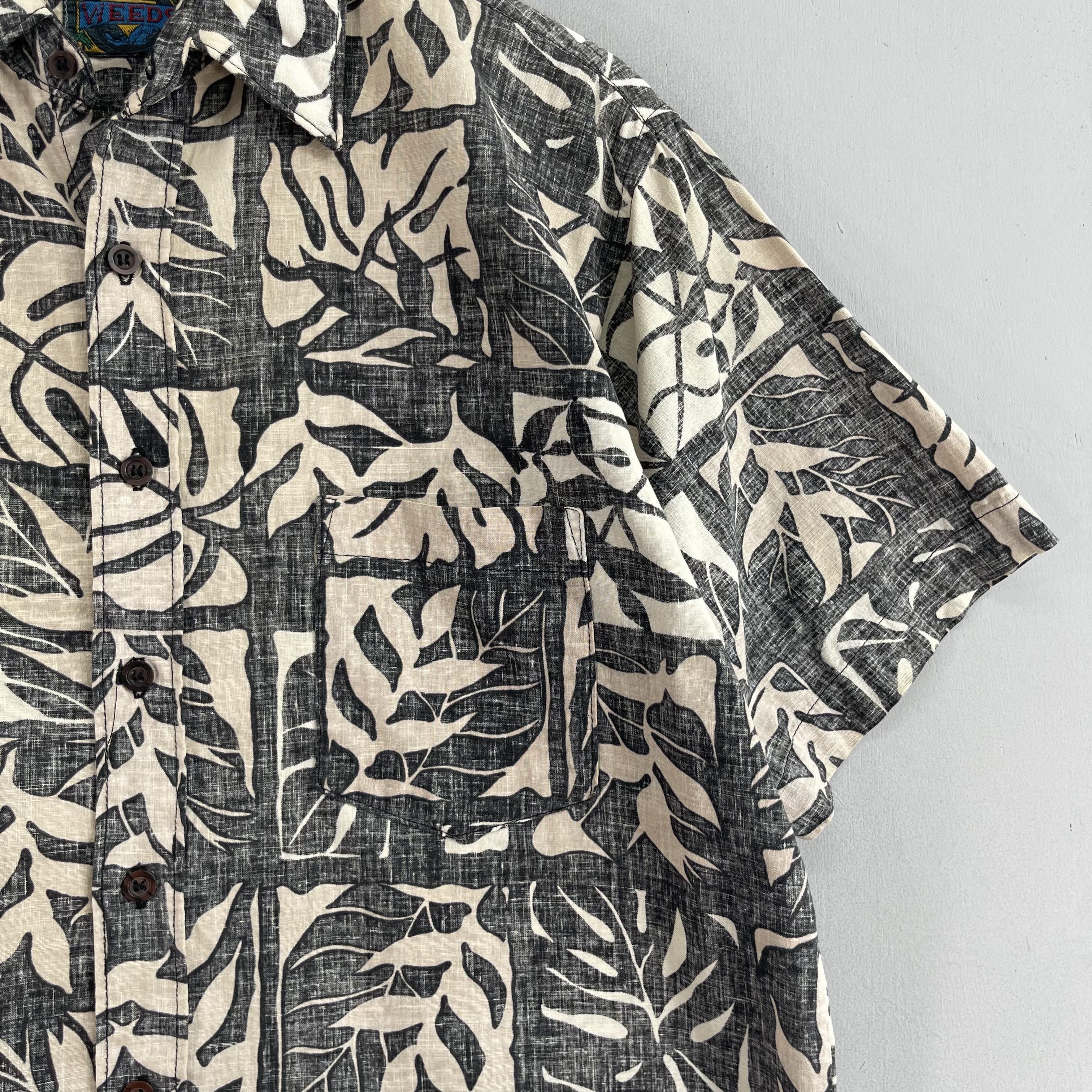 Vintage WEEDS Aloha Tropical Floral Leaves Motive Hawaii Shirt Size US M / EU 48-50 / 2 - 3 Thumbnail