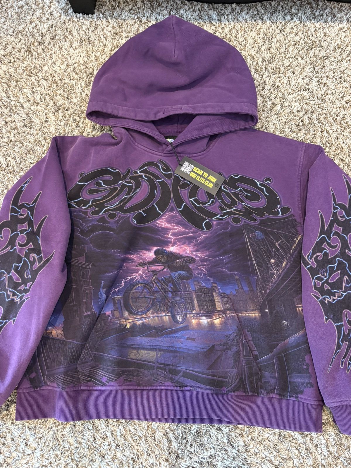 Godspeed B.M.X. Hoodie (Purple) Size US S / EU 44-46 / 1 - 2 Thumbnail