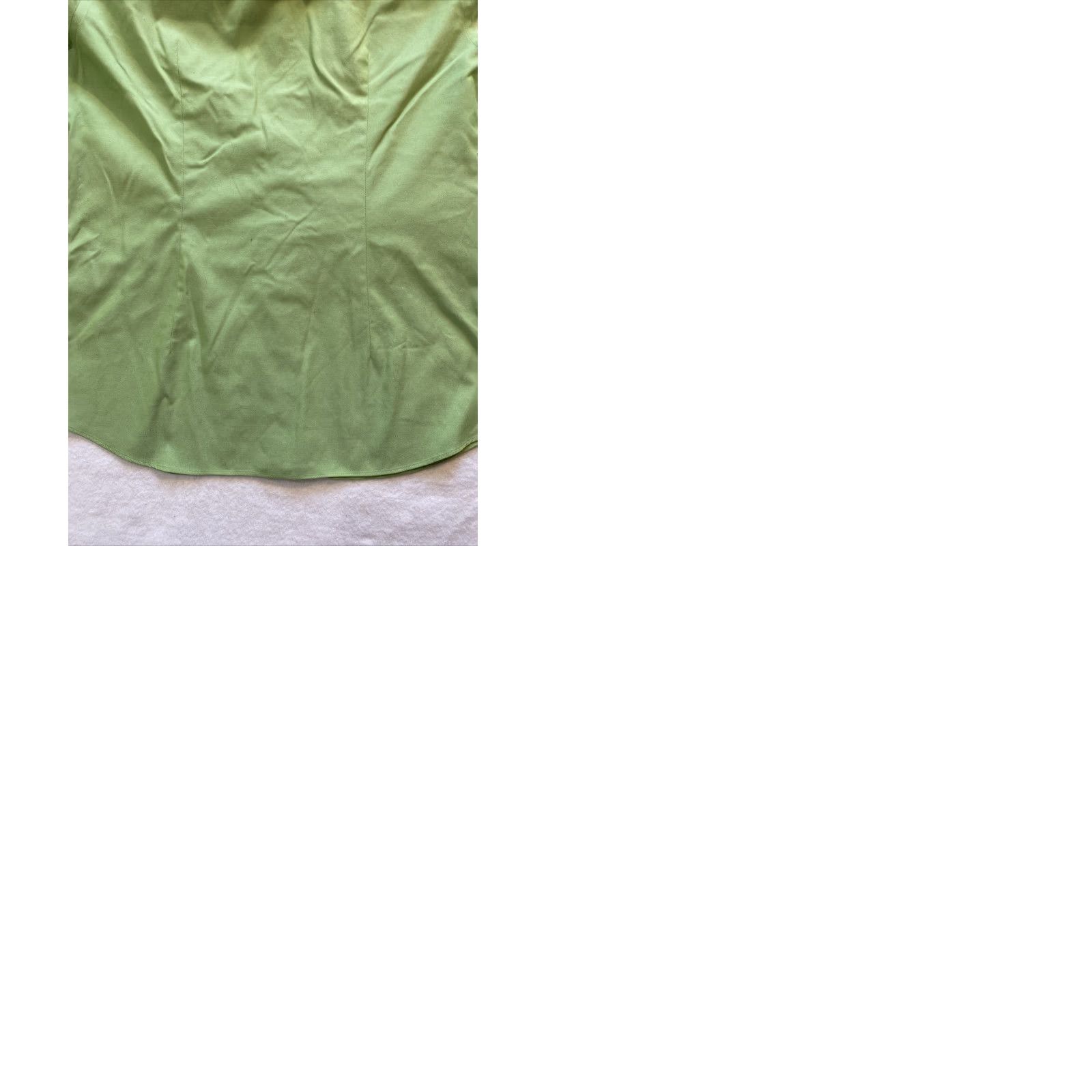 Lands' End Lands' End Women’s Green Cotton Button-Down Shirt Size 8 Regular Collared Long Sleeve Classic Office Casual Shirt - Womens Size M / US 6-8 / IT 42-44 - 9 Thumbnail