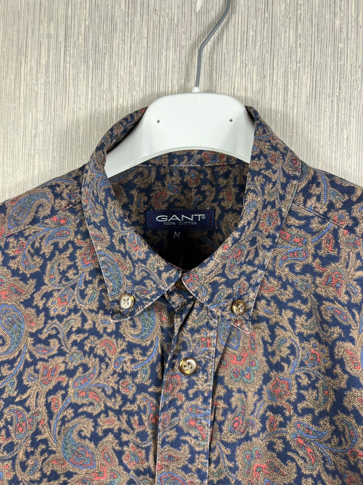 Gant Vintage 80s Gant baroque pattern retro pocket shirt cotton Size US M / EU 48-50 / 2 - 11 Thumbnail