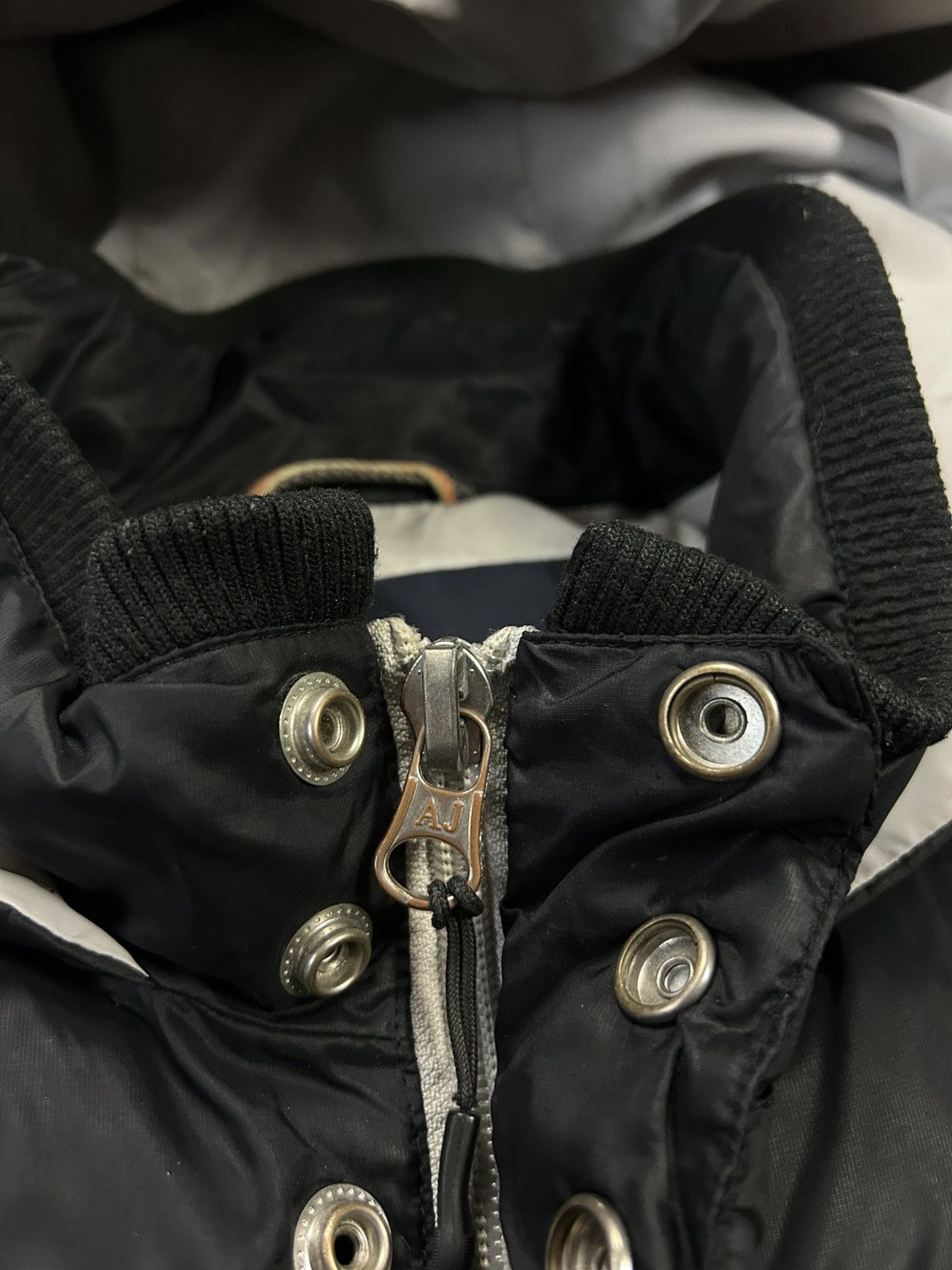 Armani × Vintage Vintage Armani Jeans Puffer Jacket Black Size US XL / EU 56 / 4 - 5 Thumbnail