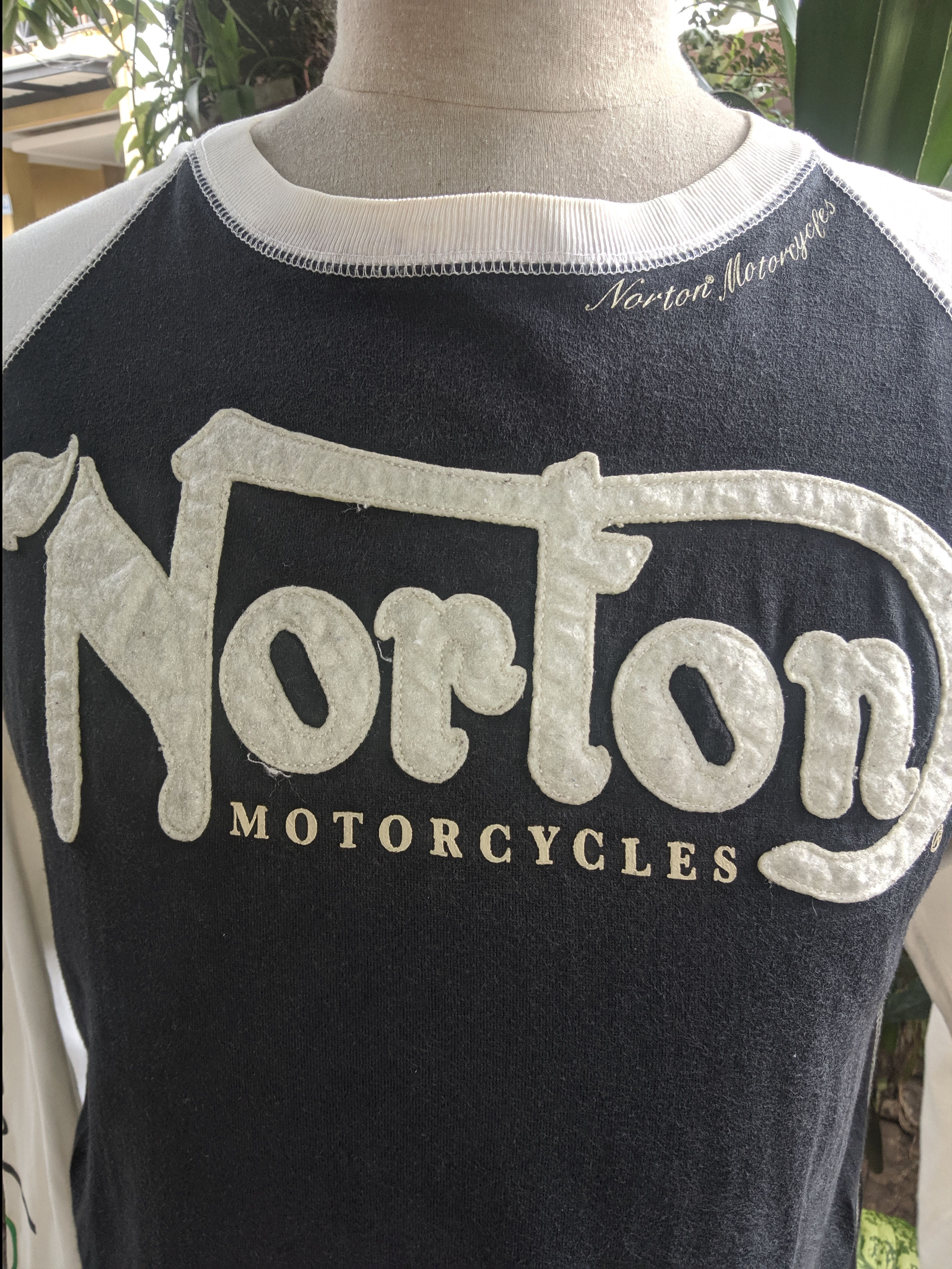 Harley Davidson Vtg" Norton Motorcycles Harley Davidson Bmw Triumph Art Size US M / EU 48-50 / 2 - 3 Thumbnail