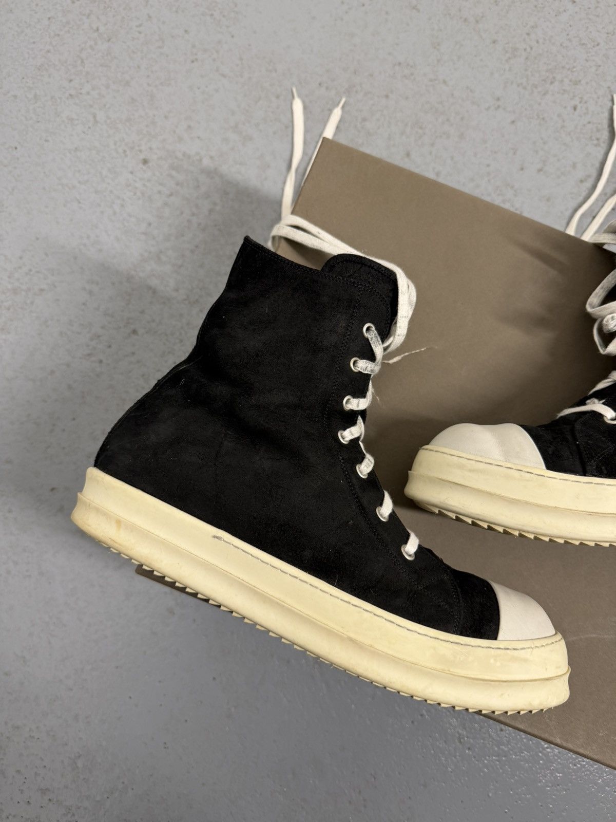 Rick Owens Rick Owens Mainline Nubuck High Ramones With Shopper And Box Size US 11 / EU 44 - 4 Thumbnail