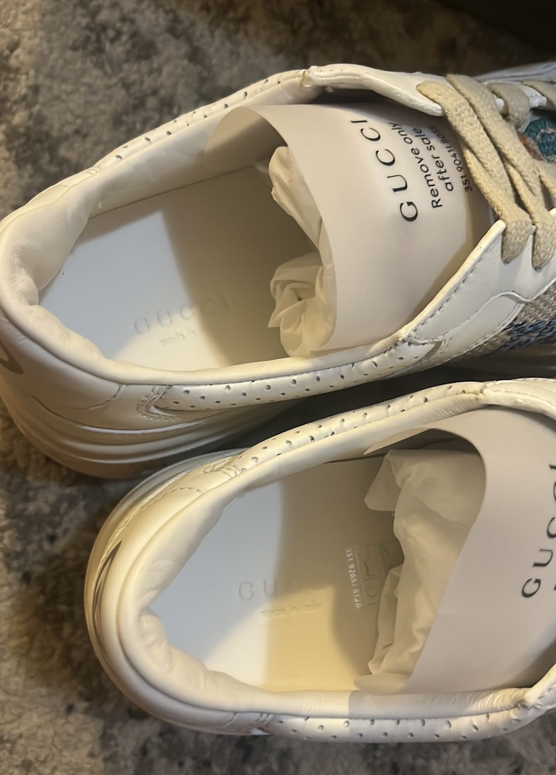Gucci Gucci GG Sneaker Multicolor Embroidered size 40.5 Size US 10.5 / IT 40.5 - 5 Thumbnail