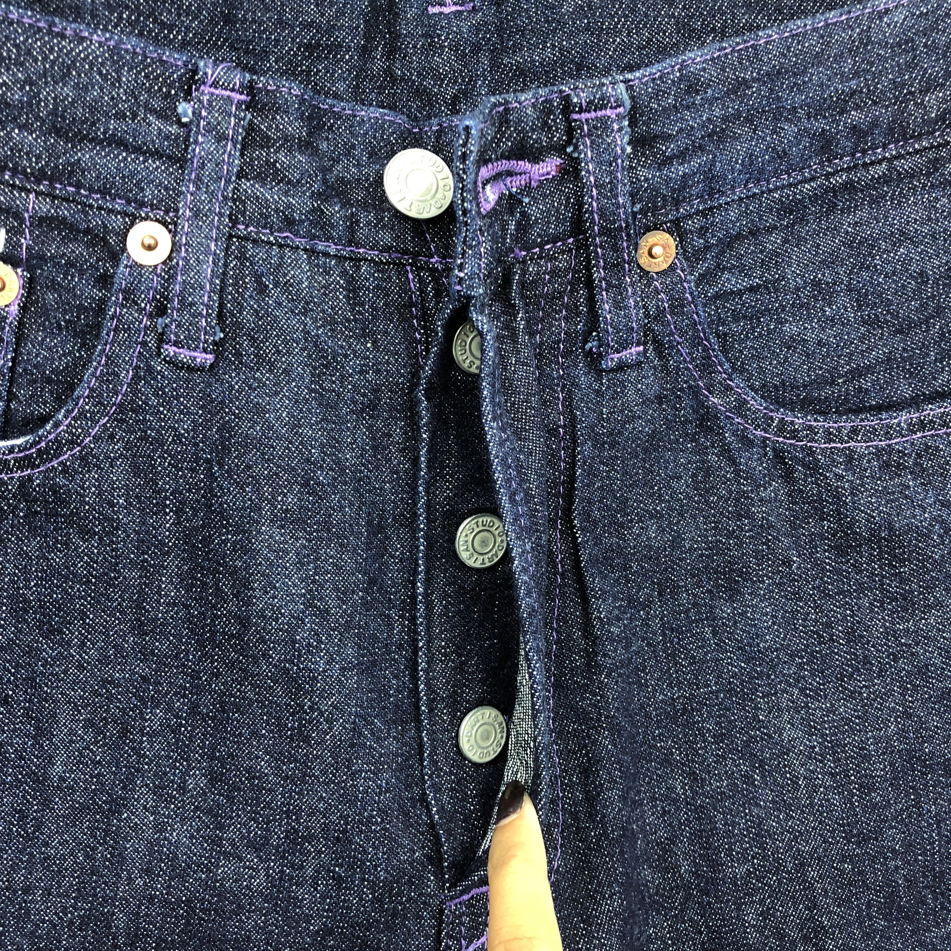 Studio D'Artisan Crazy NWT Vintage Y2K Studio D'Artisan Selvedge Jeans Denim Size 28" / US 6 / IT 42 - 7 Thumbnail