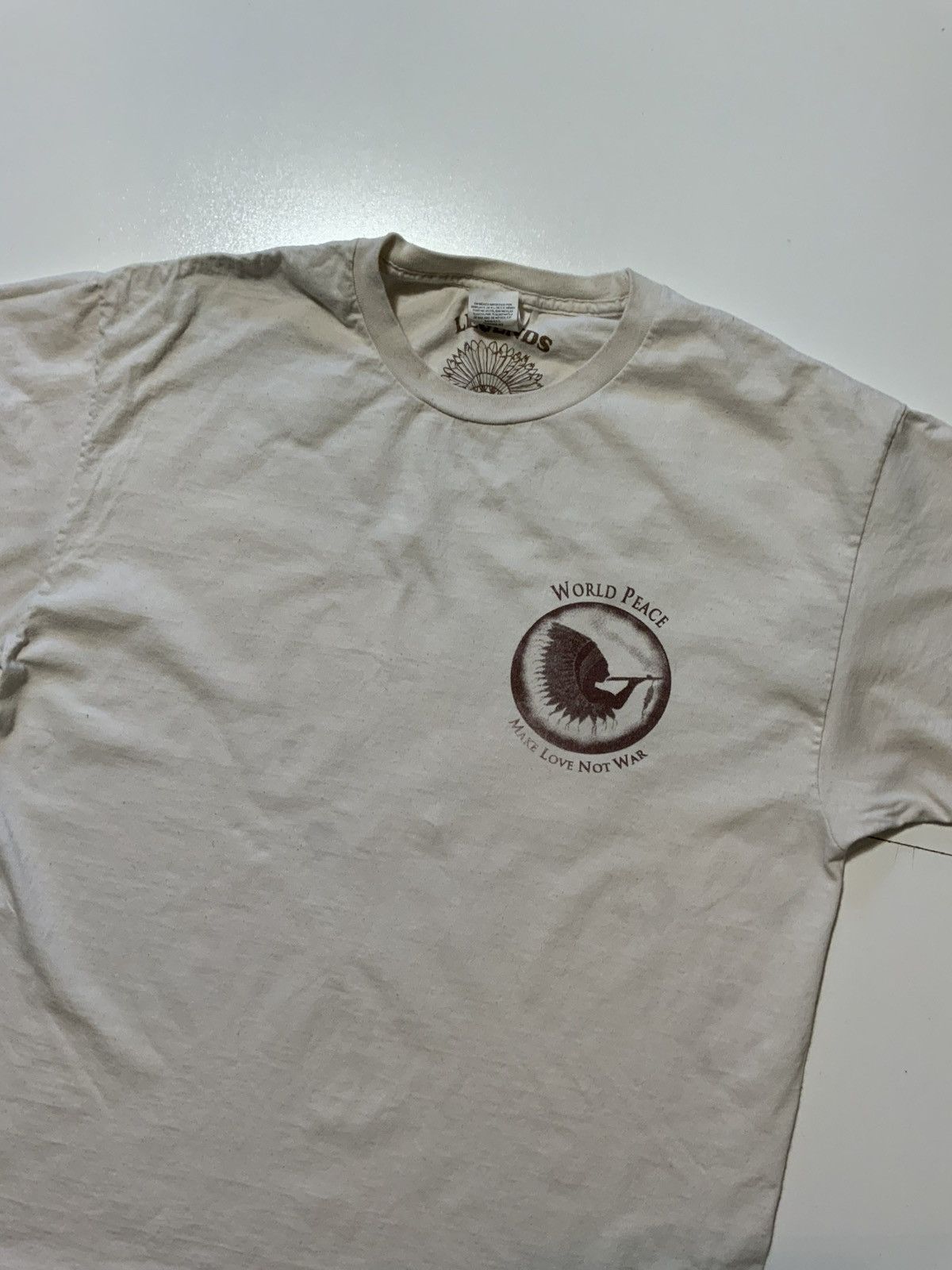 Other Legends Native American World Make Love Not War T-Shirt Size US L / EU 52-54 / 3 - 4 Thumbnail
