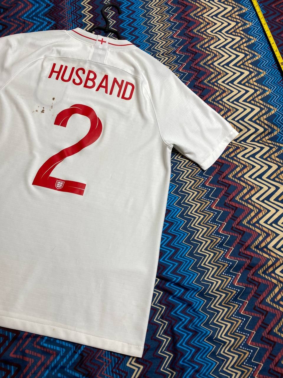 Nike T-Shirt Nike football England Y2K Vintage #2 HUSBAND Size US L / EU 52-54 / 3 - 19 Thumbnail