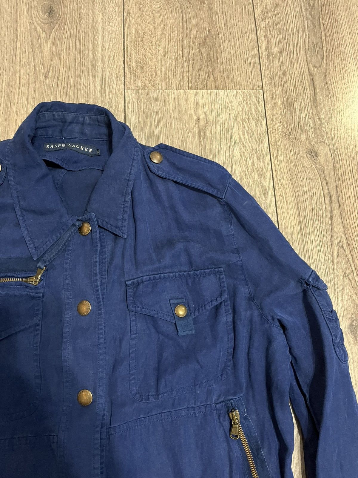 Ralph Lauren × Ralph Lauren Blue Label Ralph Lauren Blue Label Jacket Utility Belted Military M Size M / US 6-8 / IT 42-44 - 3 Thumbnail