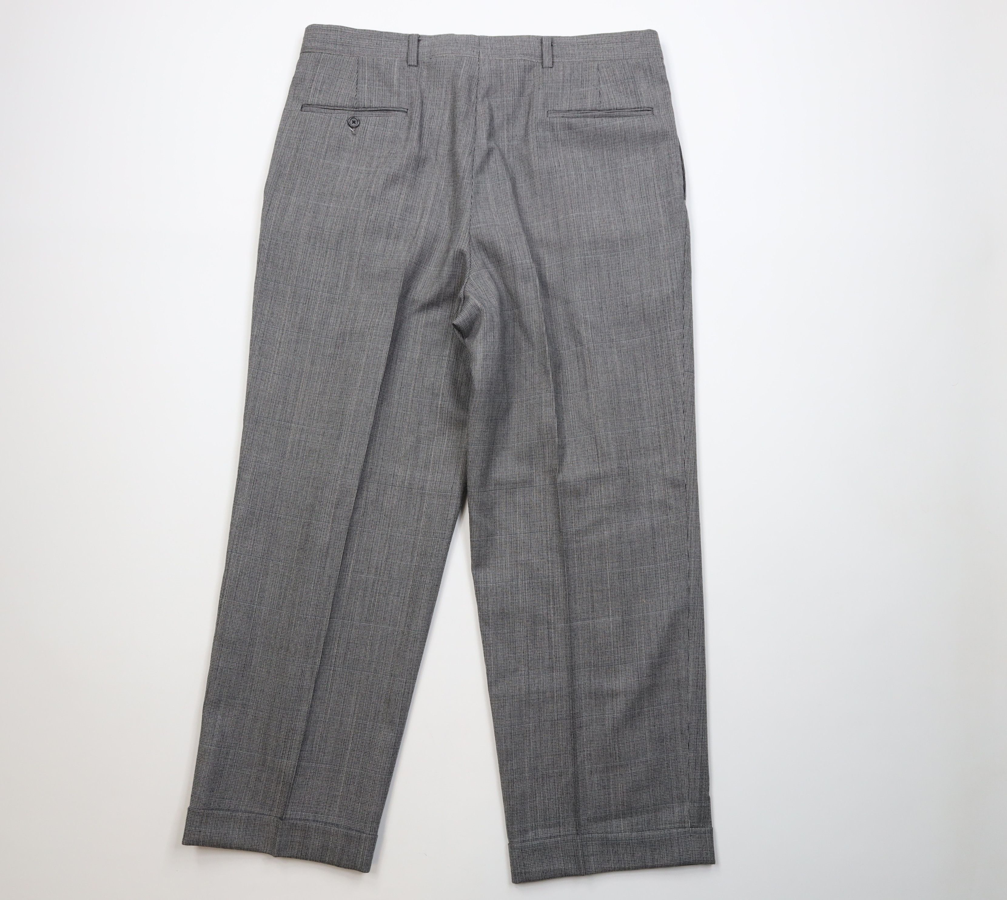 Vintage Vintage 70s Streetwear Wide Leg Chino Pants Houndstooth USA Size US 36 / EU 52 - 9 Thumbnail