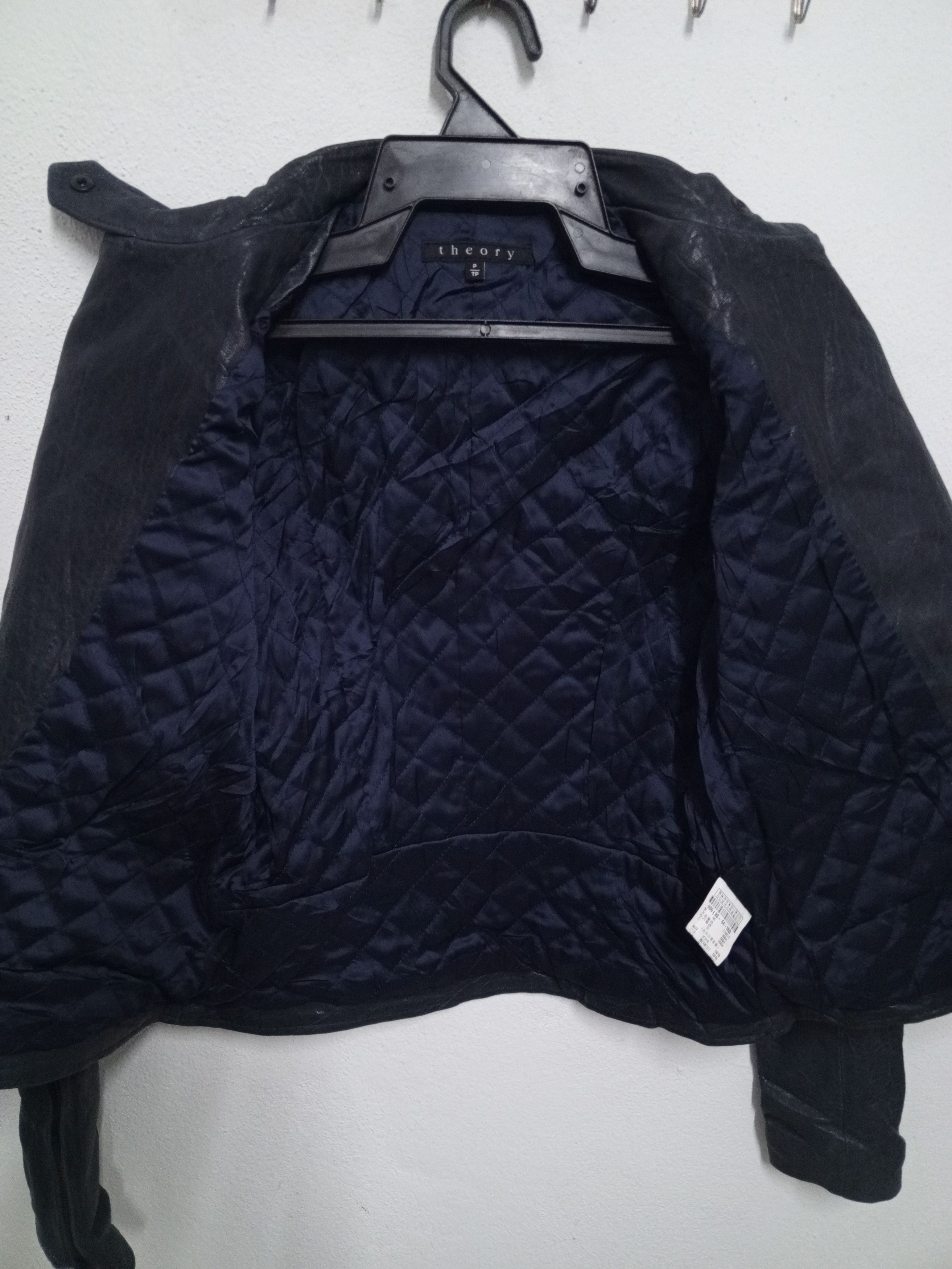 Theory 2012 Theory jacket leather Rider sheep rare Size XS / US 0-2 / IT 36-38 - 11 Thumbnail
