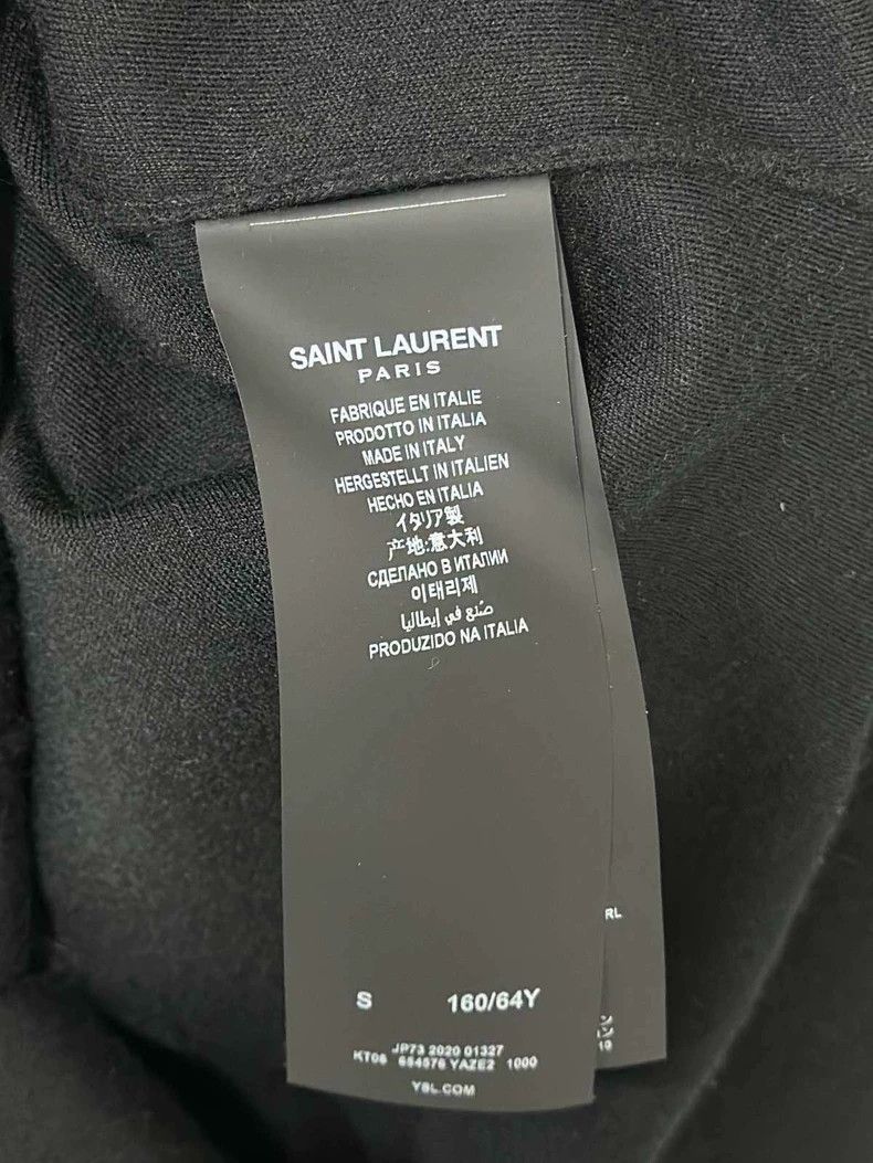 Saint Laurent Paris Saint Laurent Paris Strappy Long Sleeve Cropped Dress 2505- Size S / US 4 / IT 40 - 5 Thumbnail