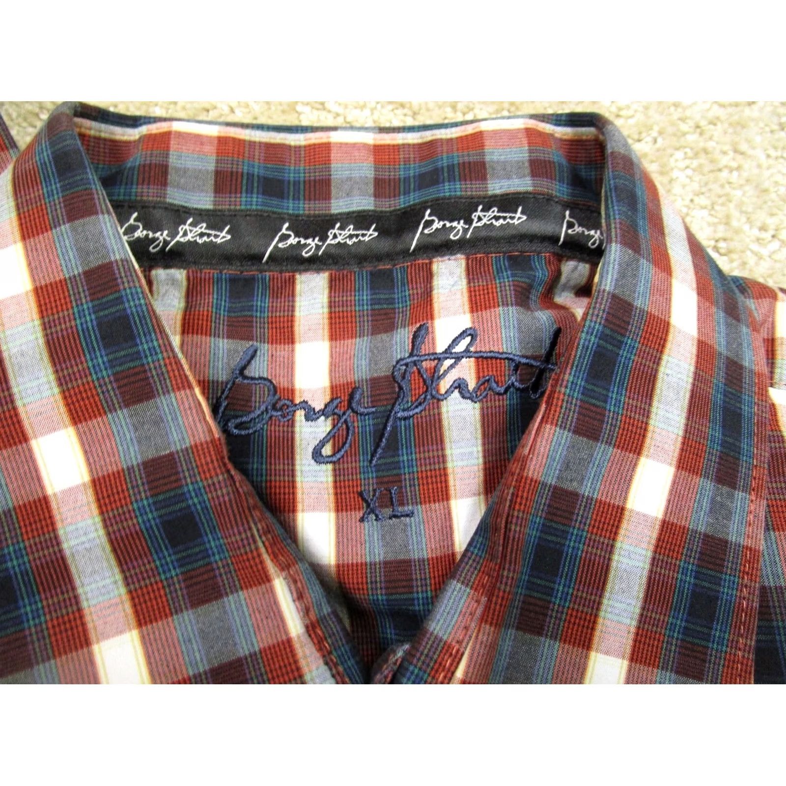 Wrangler Wrangler George Strait Shirt Men XL Red Plaid Pearl Snap Western Long Sleeve Size US XL / EU 56 / 4 - 7 Thumbnail