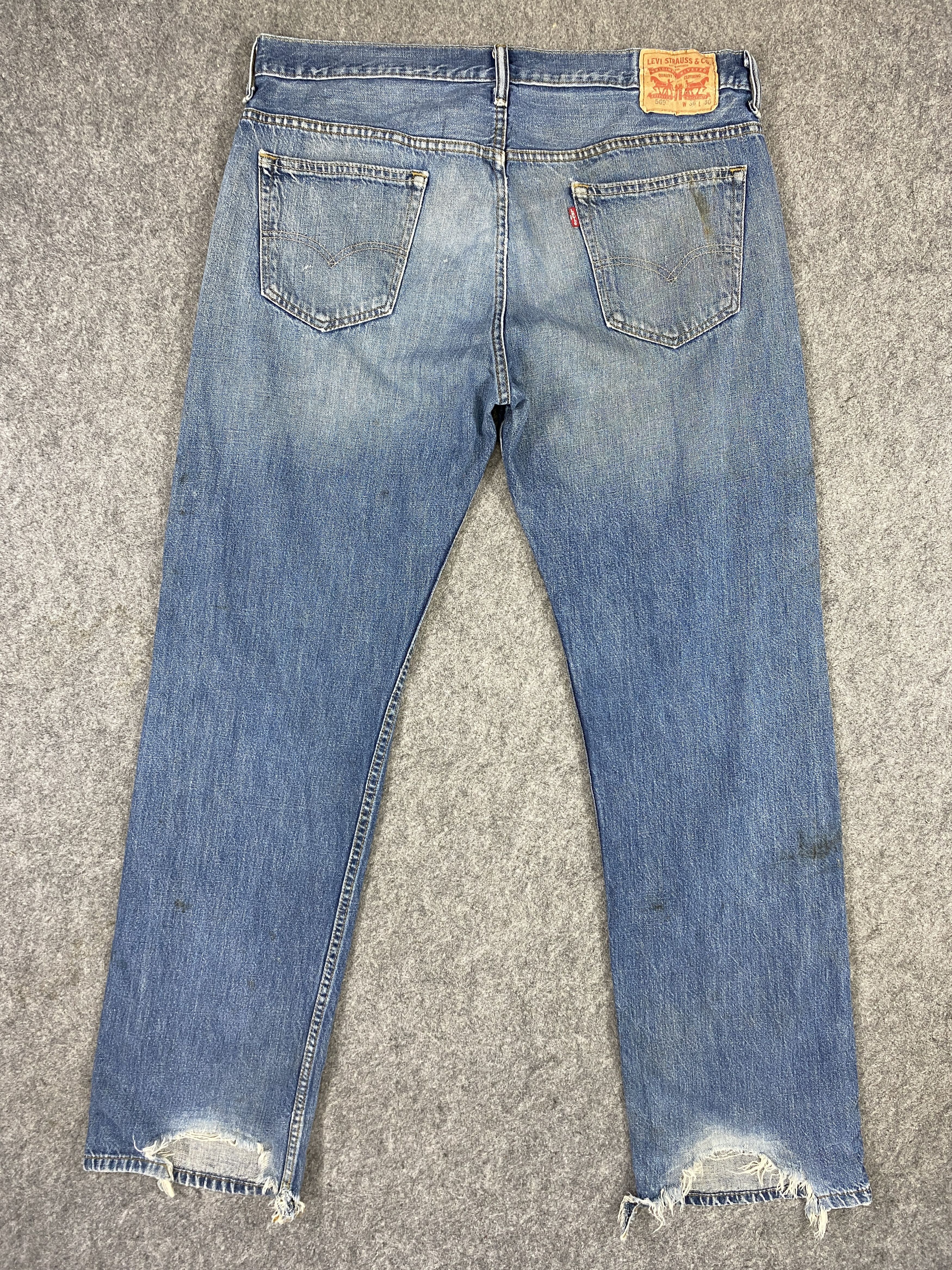 Japanese Brand Distressed Blue Vintage Levi's 569 38x35 Denim -JN2113 Size US 38 / EU 54 - 2 Thumbnail