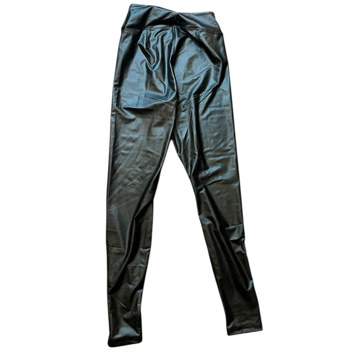 American Eagle Outfitters Offline by Aerie Faux Leather Leggings Size M Black HR Size 28" / US 6 / IT 42 - 2 Thumbnail