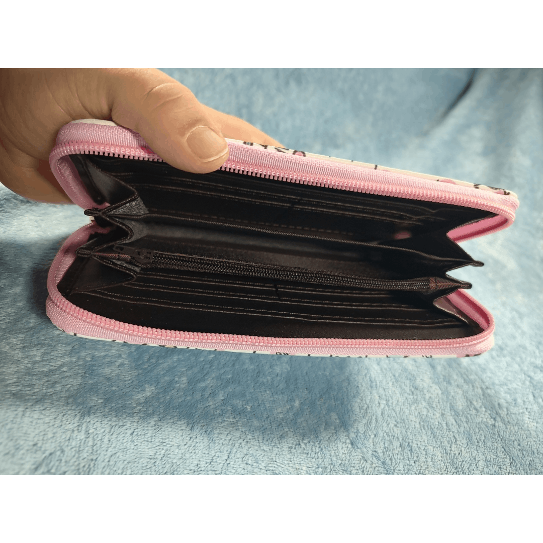 Japanese Brand Hello Kitty Wallet PU Leather Long Zipper, NEW Size ONE SIZE - 6 Thumbnail