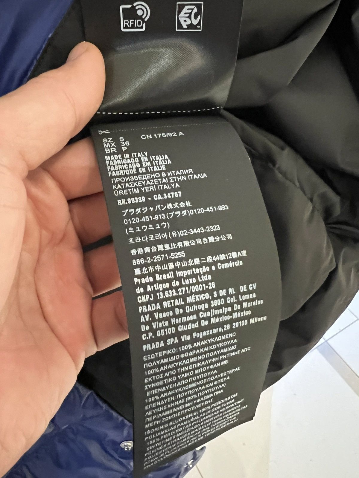 Prada × Raf Simons Prada logo down jacket / raf designer period Size US S / EU 44-46 / 1 - 10 Thumbnail
