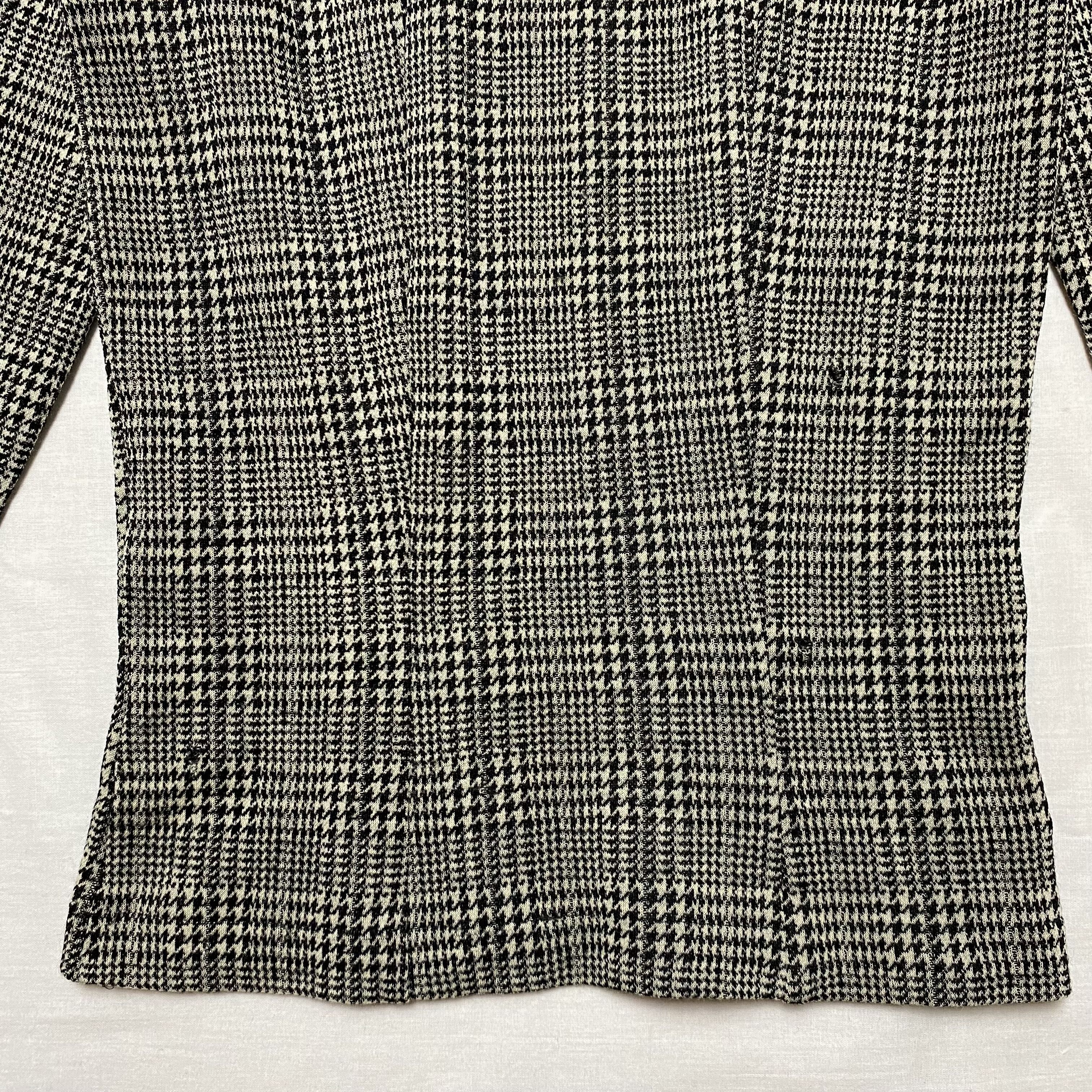 Comme des Garcons × Junya Watanabe × Tricot Comme des Garcons Junya Watanabe Comme des Garçons Glen Check Wool Top Size S / US 4 / IT 40 - 5 Thumbnail