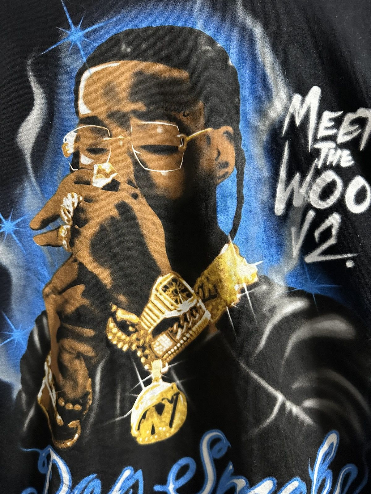 Rap Tees Rare Long-Sleeve Pop Smoke Meet The Woo V2 Rap. Size US L / EU 52-54 / 3 - 2 Thumbnail