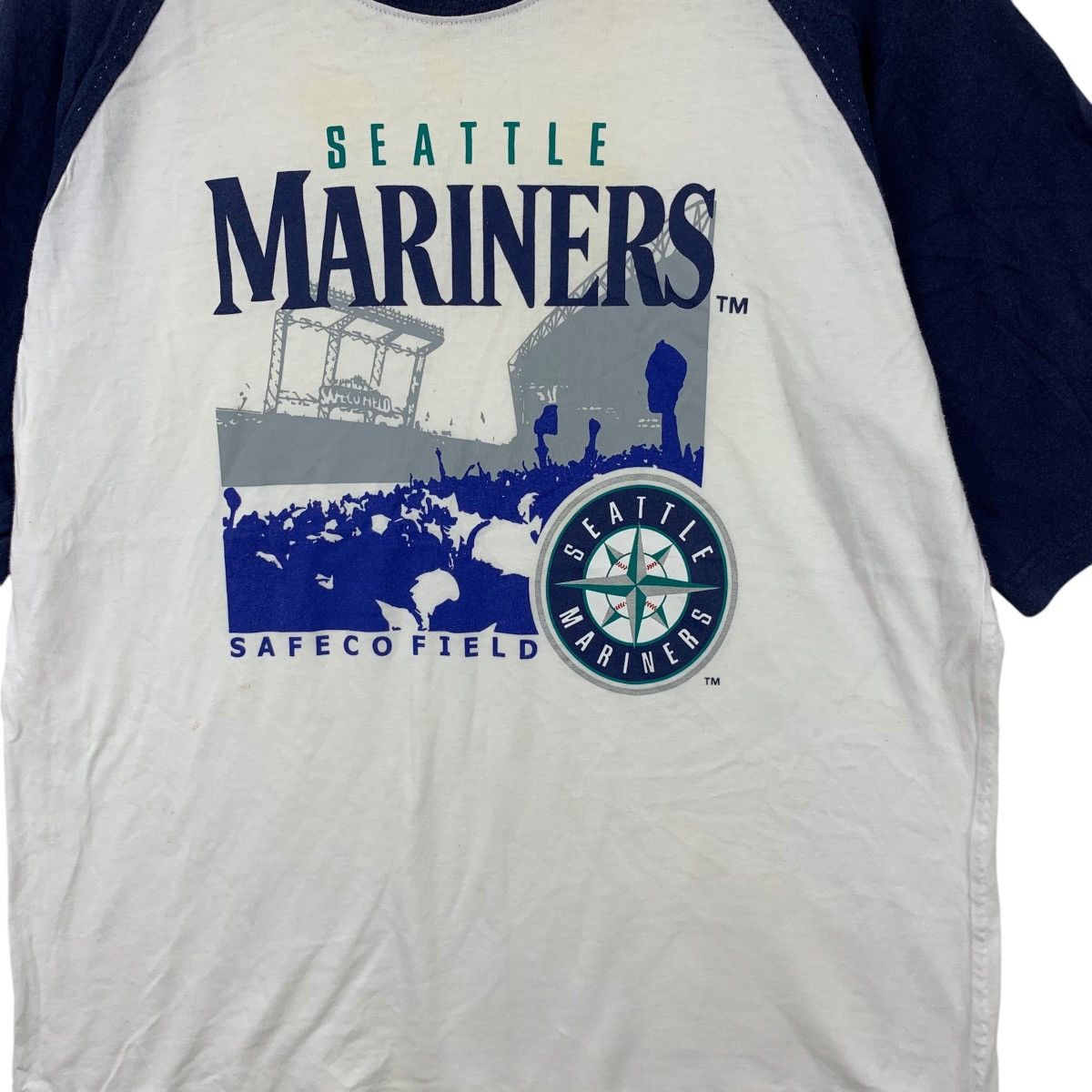 MLB MLB SEATTLE MARINERS Kirin Safeco Field Raglan Tee Shirt Size M / US 6-8 / IT 42-44 - 3 Thumbnail