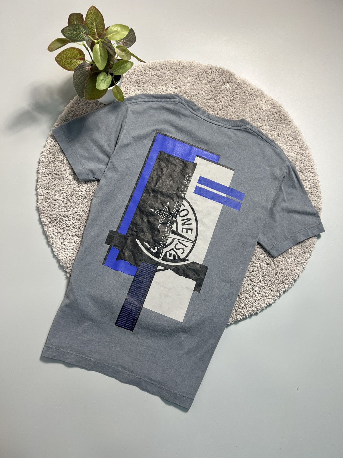 Stone Island × Vintage Stone Island Big Logo T Shirt Tee Size US S / EU 44-46 / 1 - 1 Thumbnail