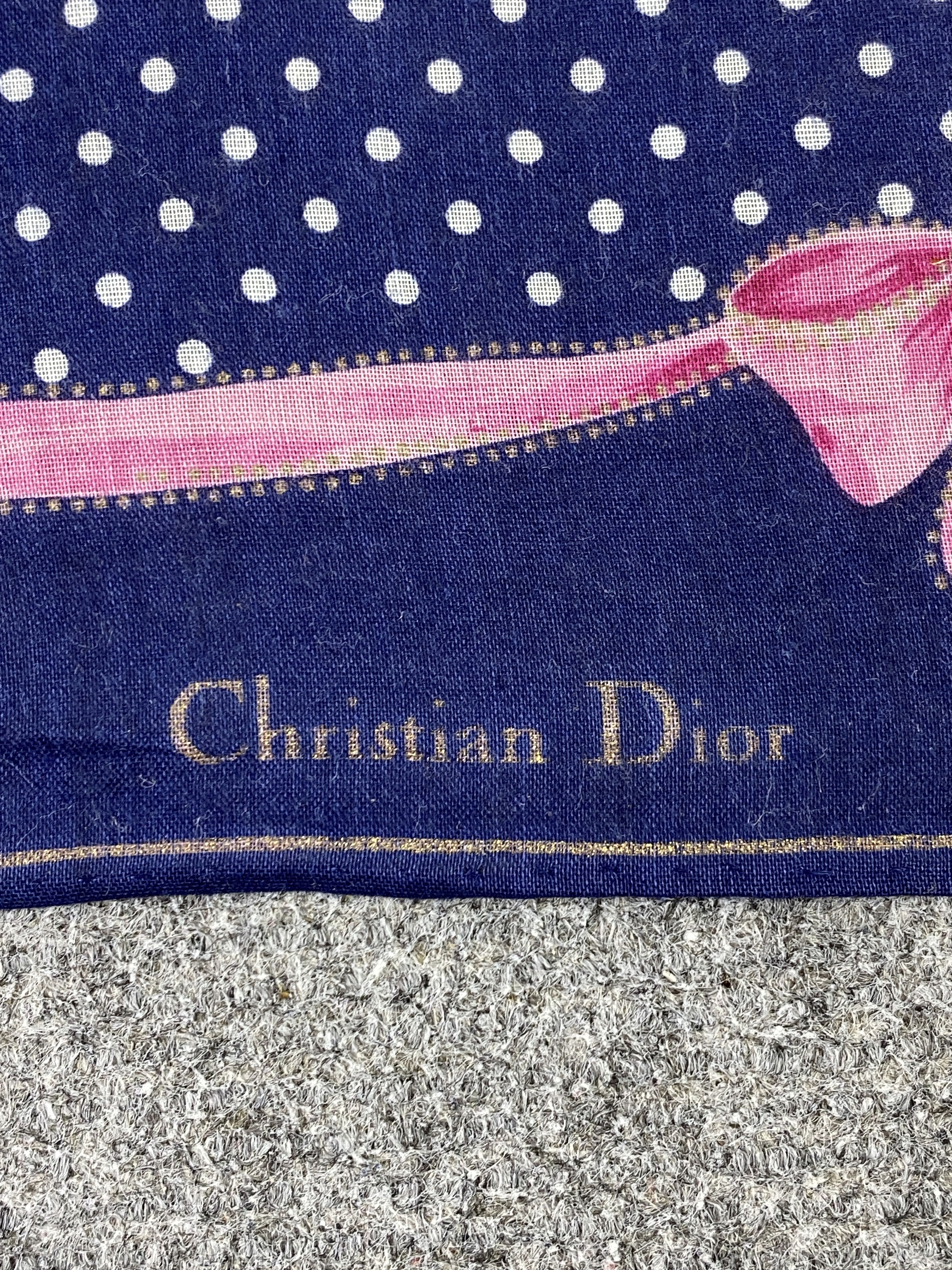 Christian Dior Monsieur Vintage Christian Dior Handkerchief / Neckerchief KT0060 Size ONE SIZE - 7 Thumbnail