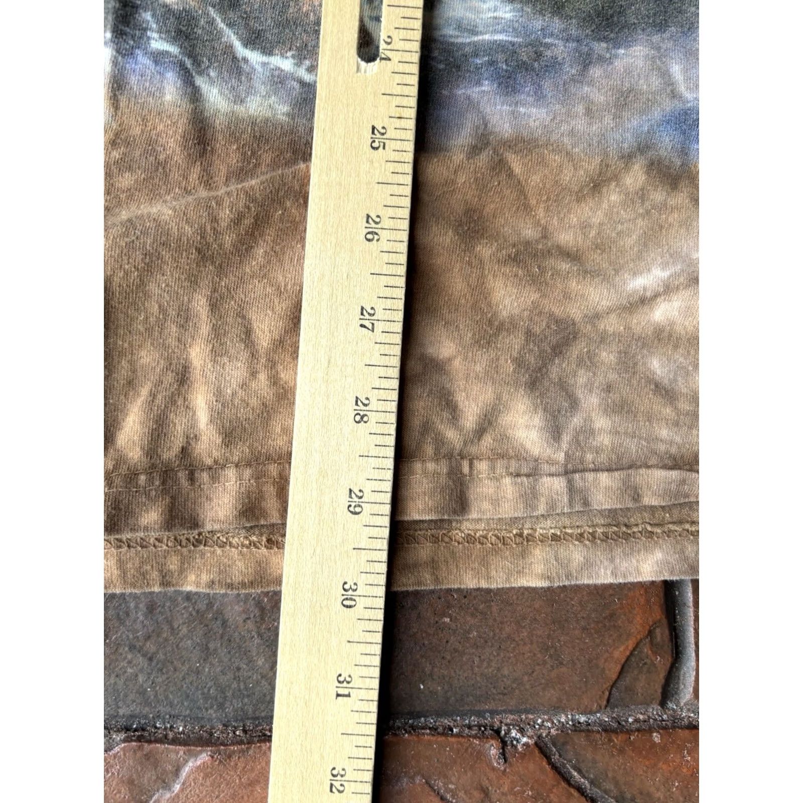 The Mountain VINTAGE The Mountain Ted Blaylock Train Locomotive Tie Dye T-Shirt XL Tan Men Graphic Pattern Crew Neck Short Sleeve 1999 Size US XL / EU 56 / 4 - 8 Thumbnail
