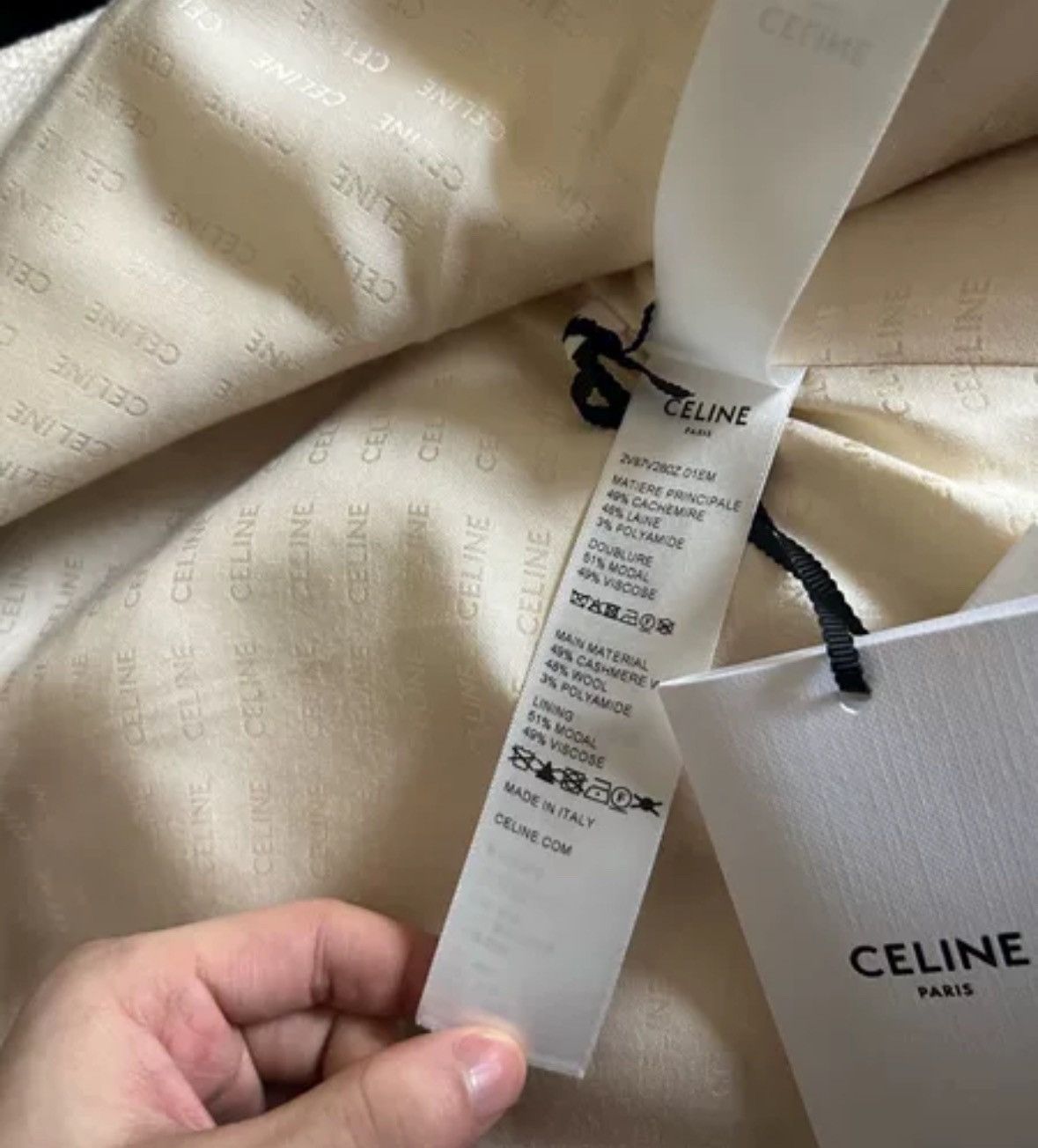 Celine Celine 24FW runway style white double pocket jacket Size US S / EU 44-46 / 1 - 5 Thumbnail