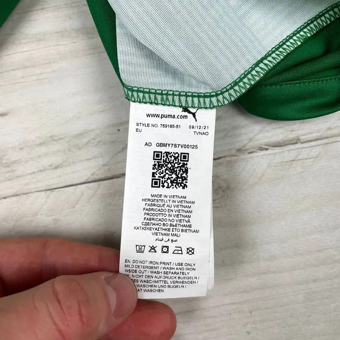 Puma Manchester City 2021 2022 Player Issue Goalkeeper Jersey Size US XL / EU 56 / 4 - 11 Thumbnail